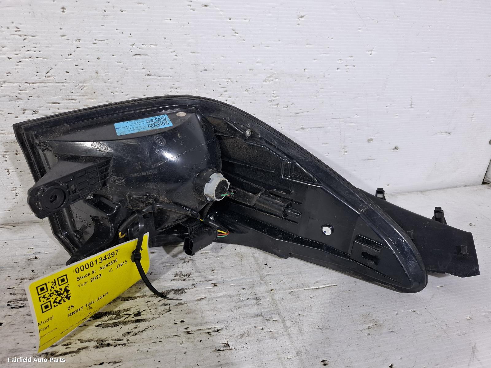 2017-2024 Mg Zs Right Taillight