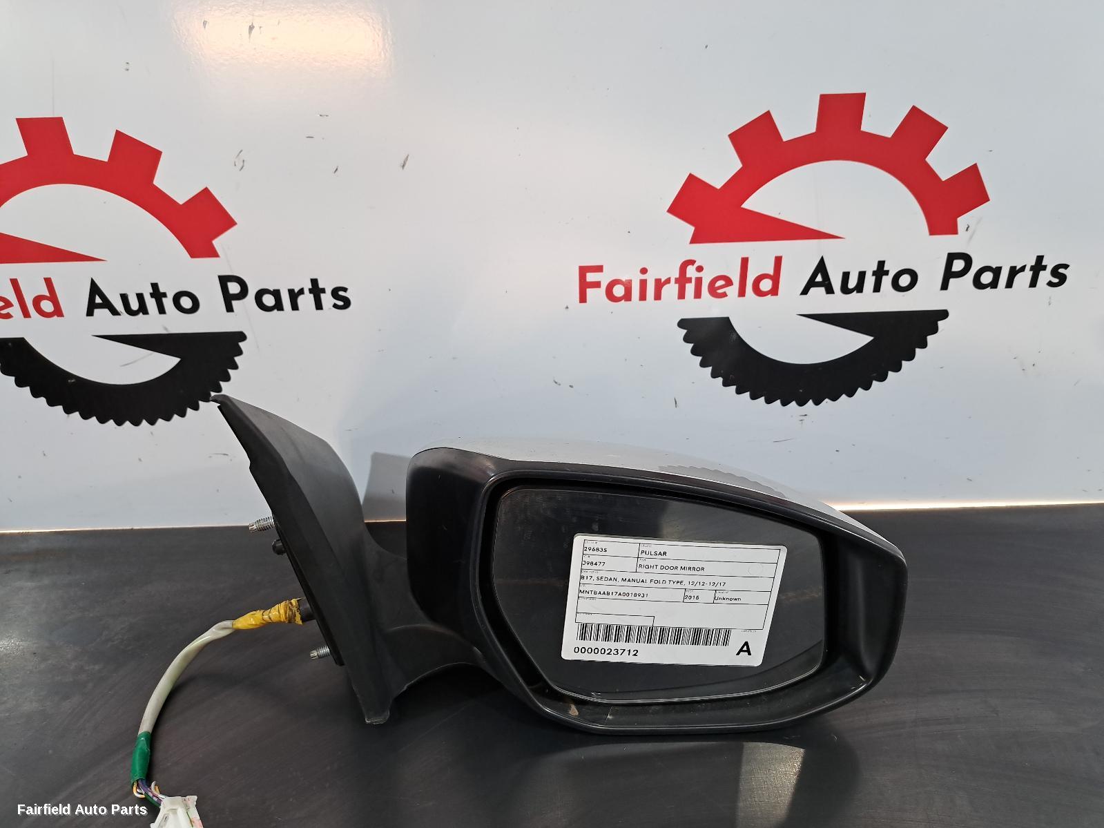 2012-2017 Nissan Pulsar Right Door Mirror