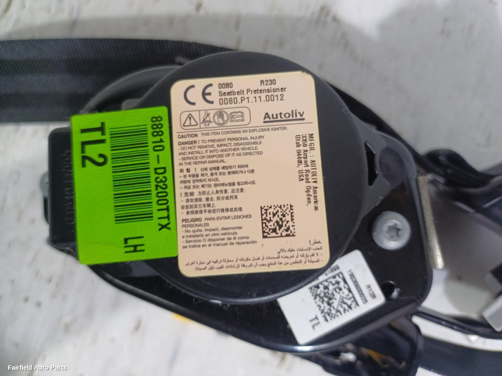 2015-2021 Hyundai Tucson Seatbelt Stalk