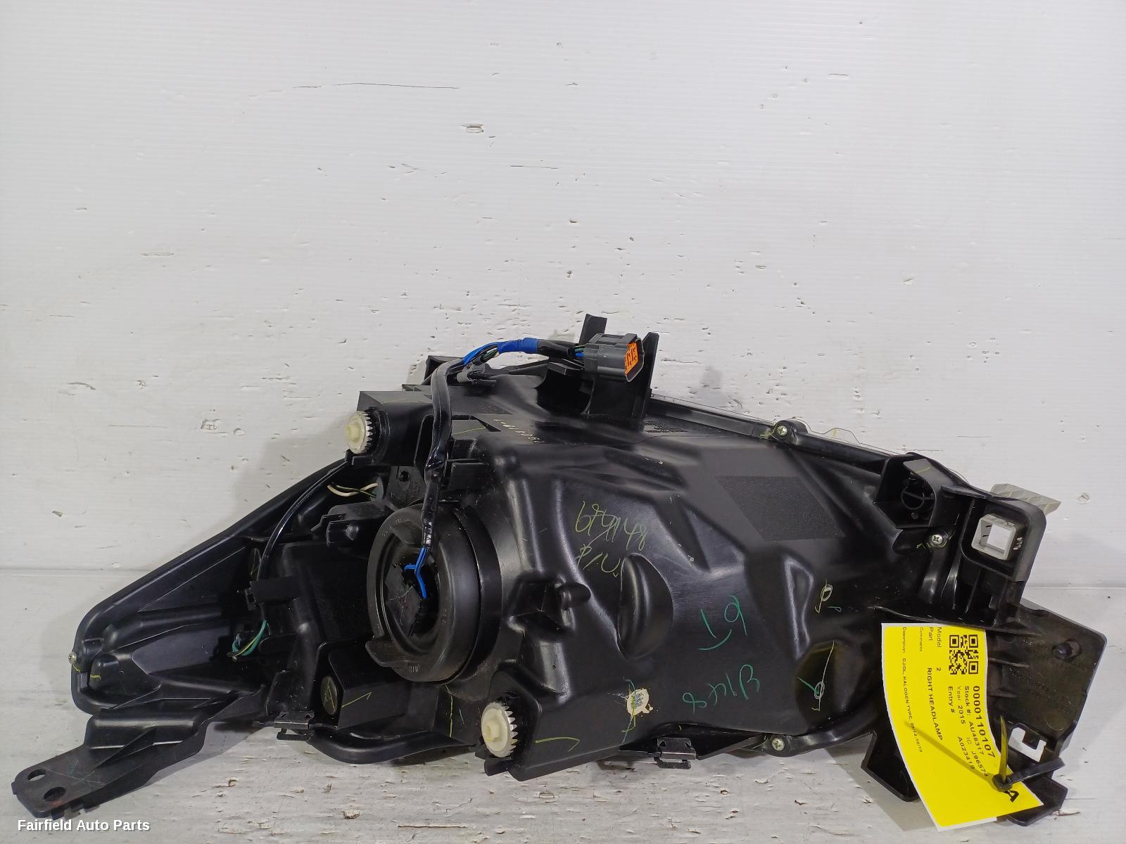 2014-2019 Mazda 2 Right Headlamp