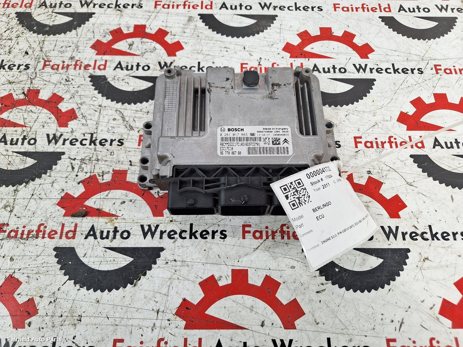 2009-2018 Citroen Berlingo Ecu