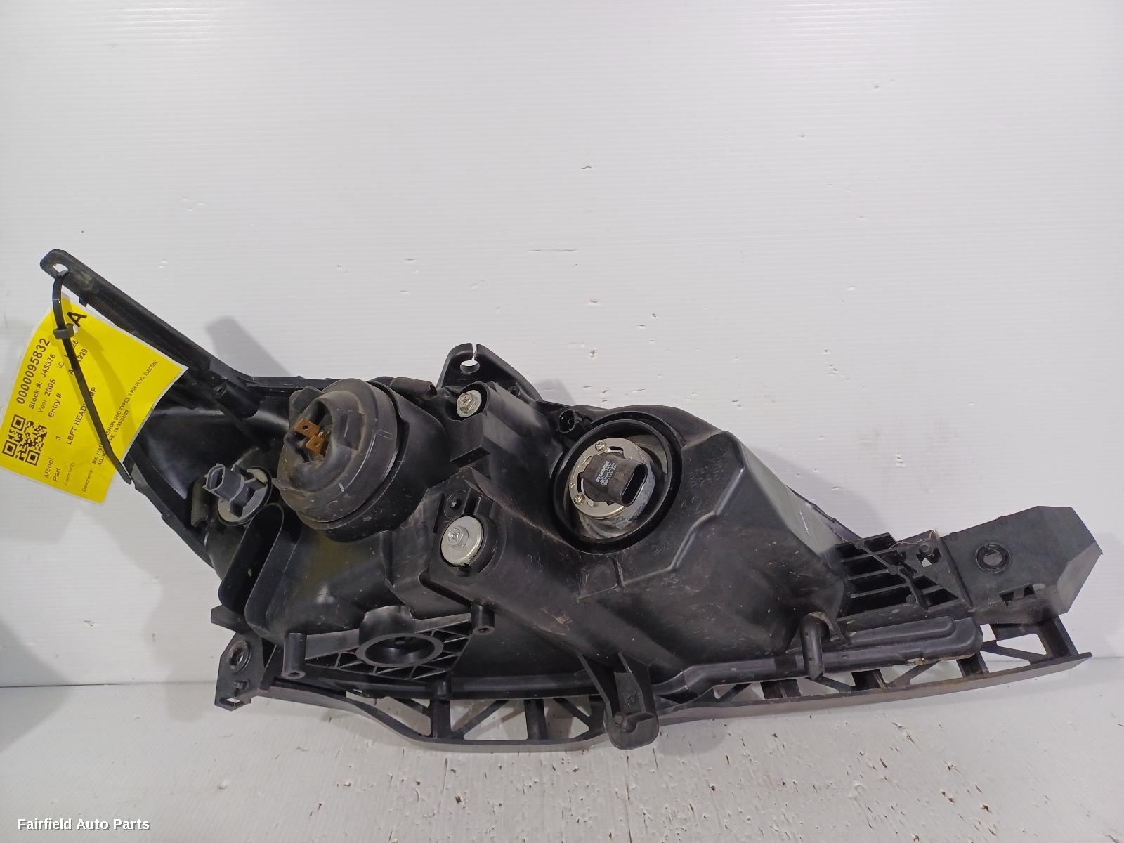 2003-2009 Mazda 3 Left Headlamp