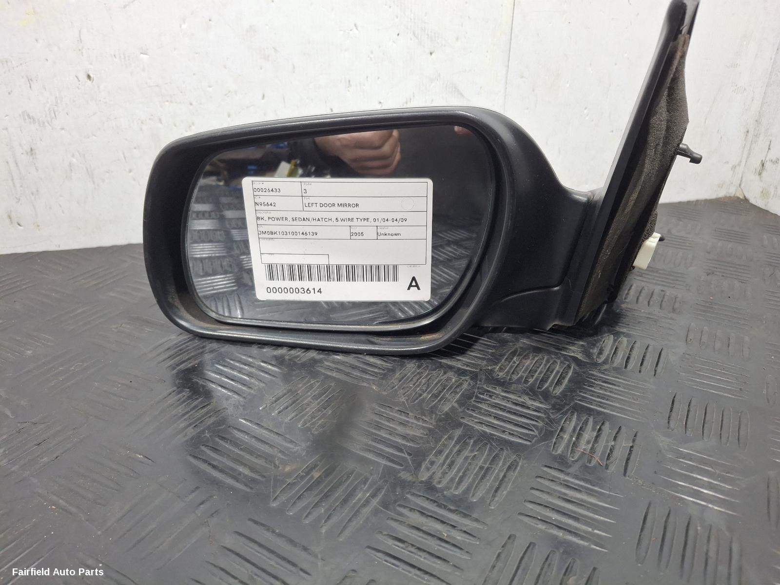 2003-2009 Mazda 3 Left Door Mirror