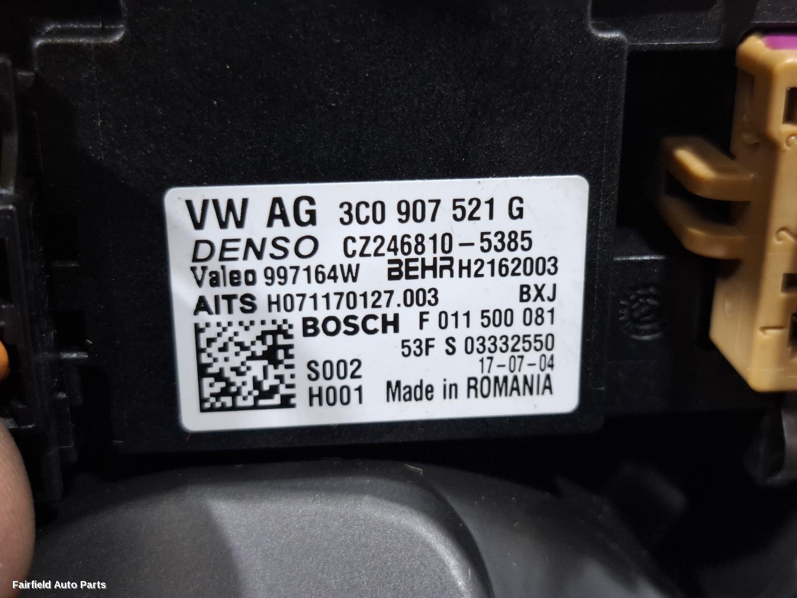 2012-2018 Audi Q3 Heater Fan Motor