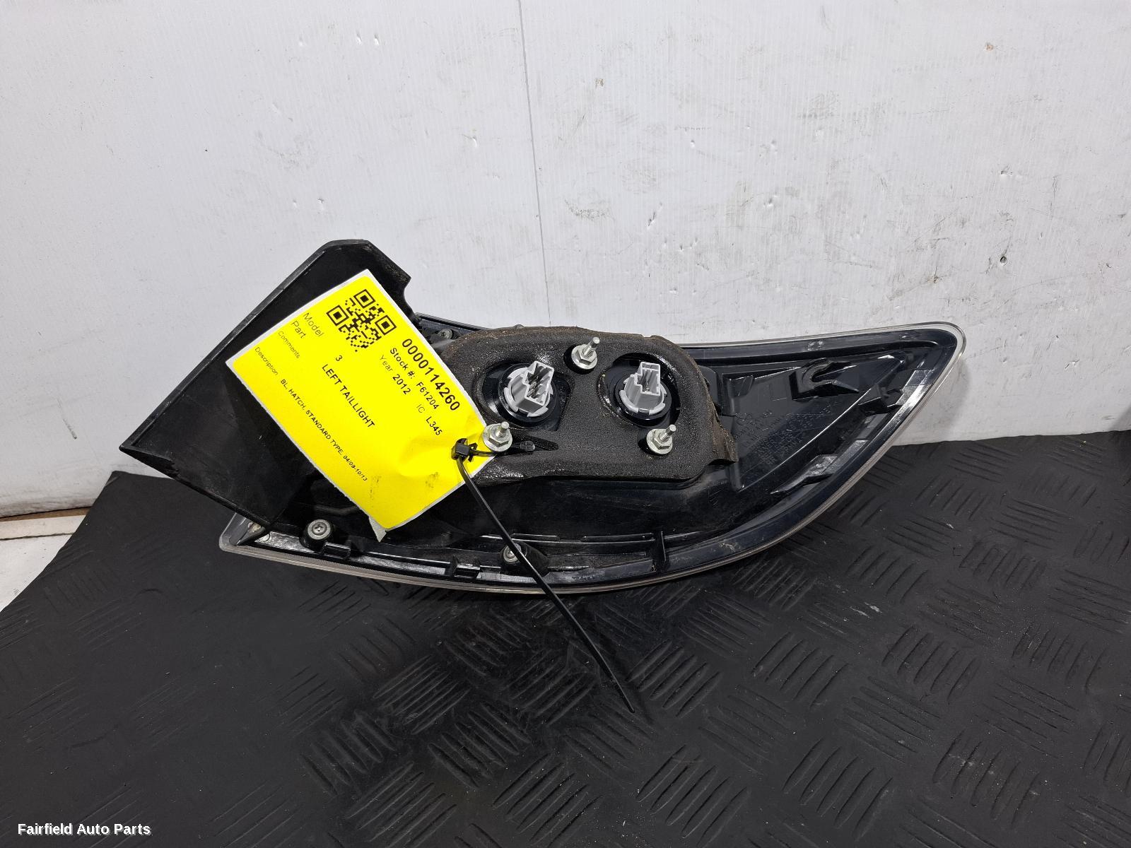 2009-2013 Mazda 3 Left Taillight