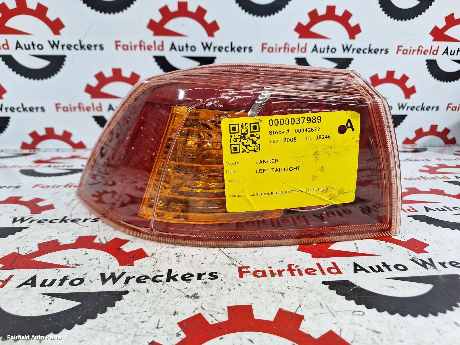 2008 Mitsubishi Lancer Left Taillight