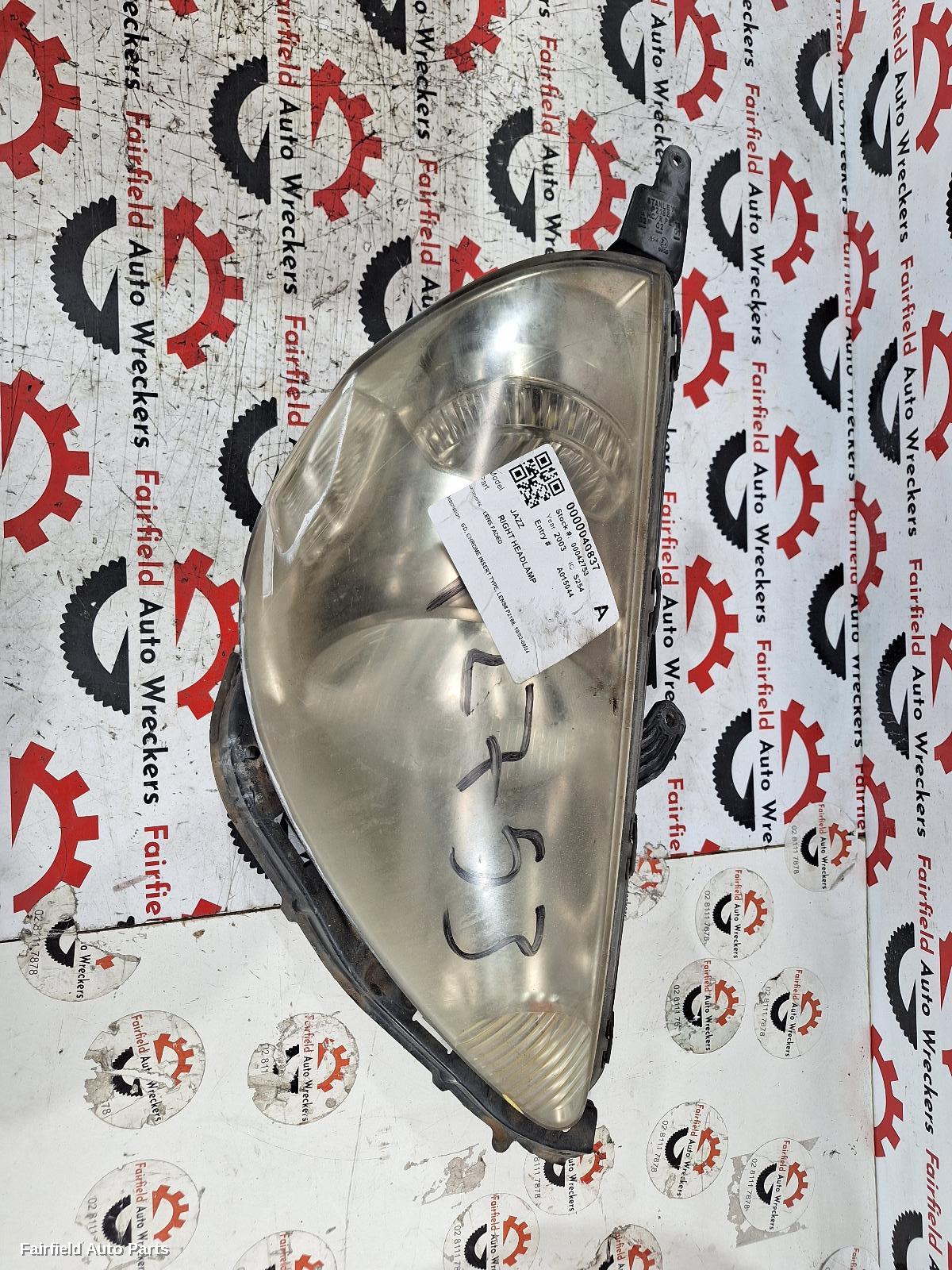 2003 Honda Jazz Right Headlamp