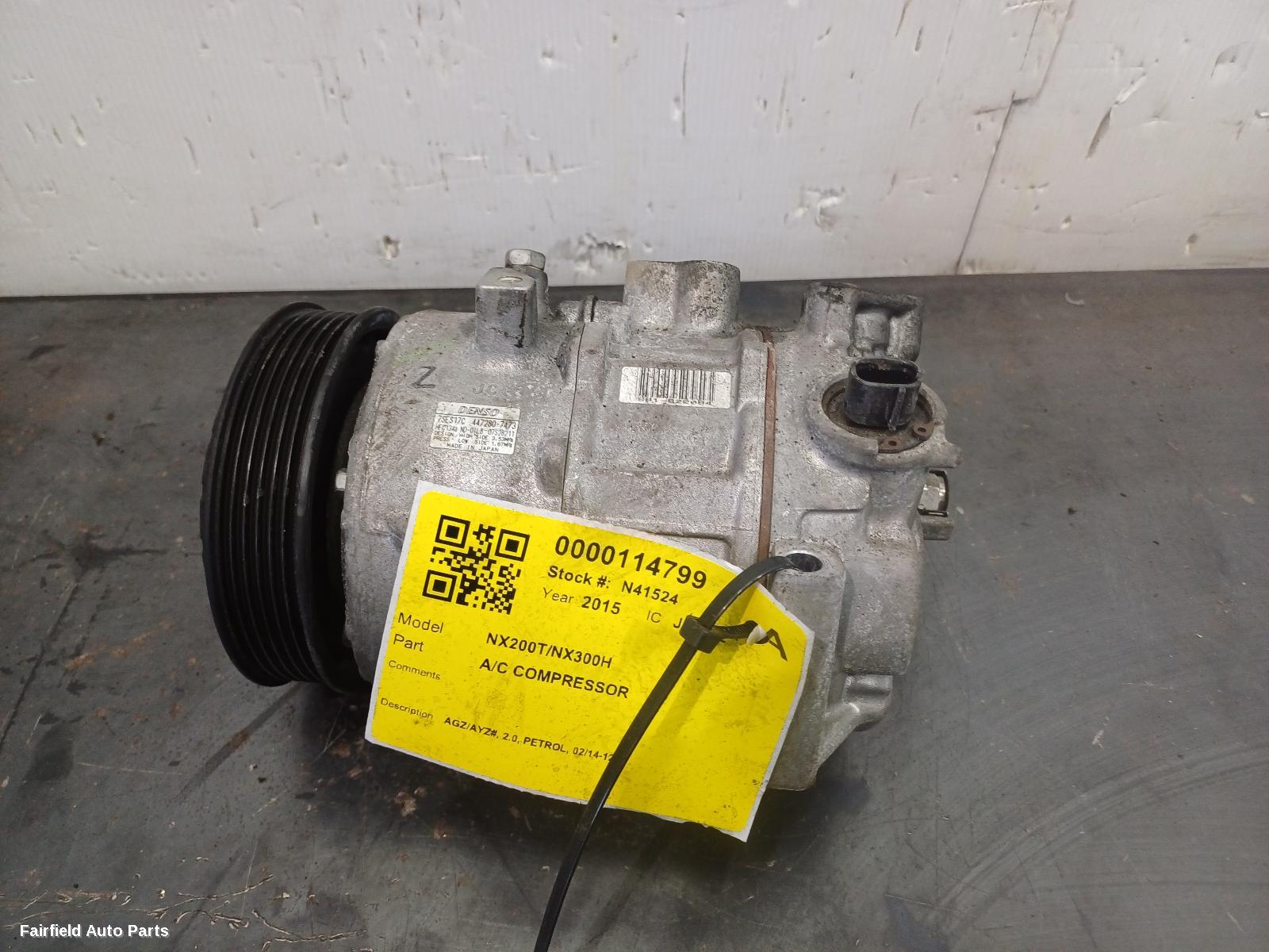 2014-2021 Lexus Nx A C Compressor