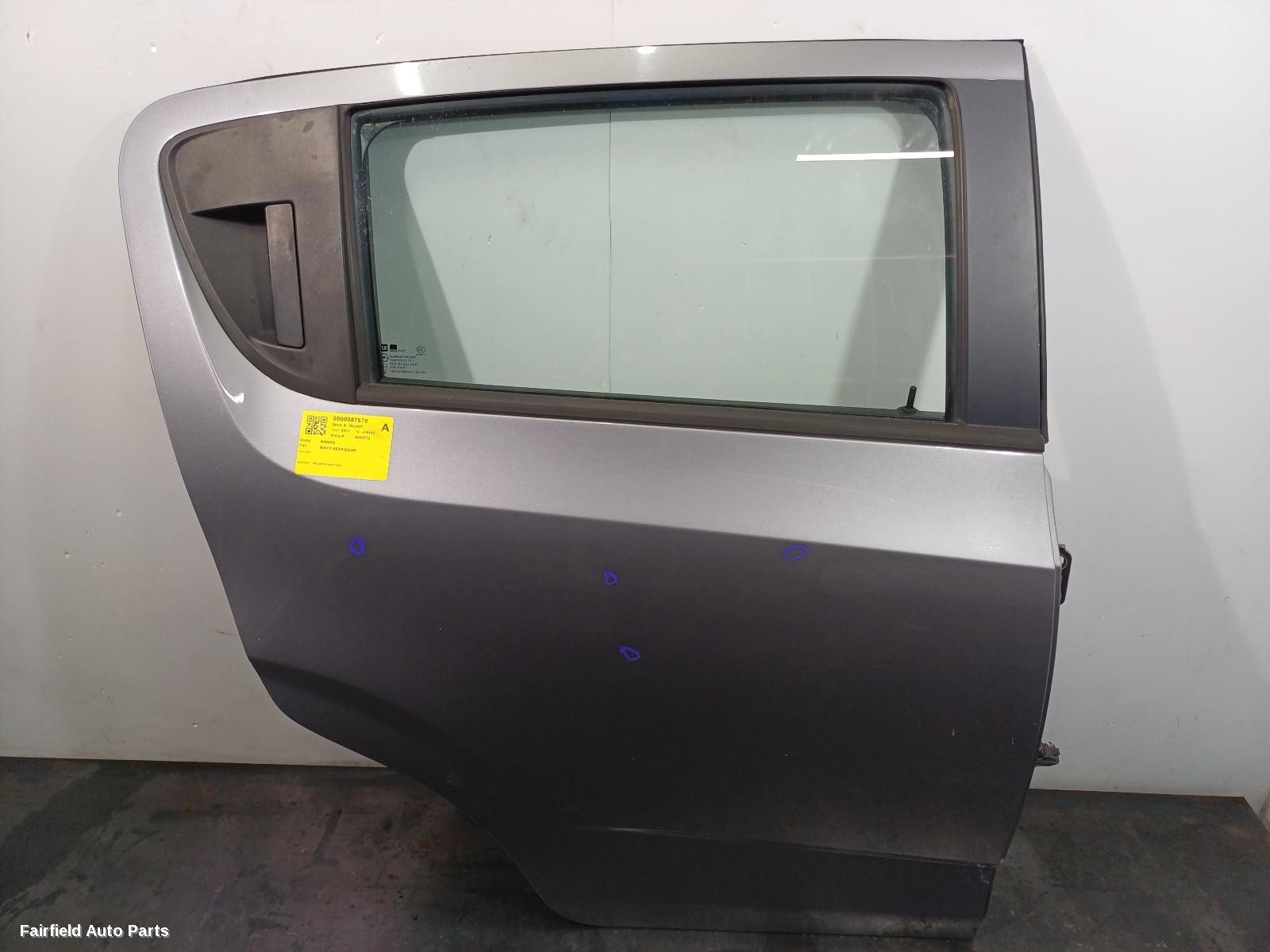 2011-2018 Holden Barina Right Rear Door Sliding