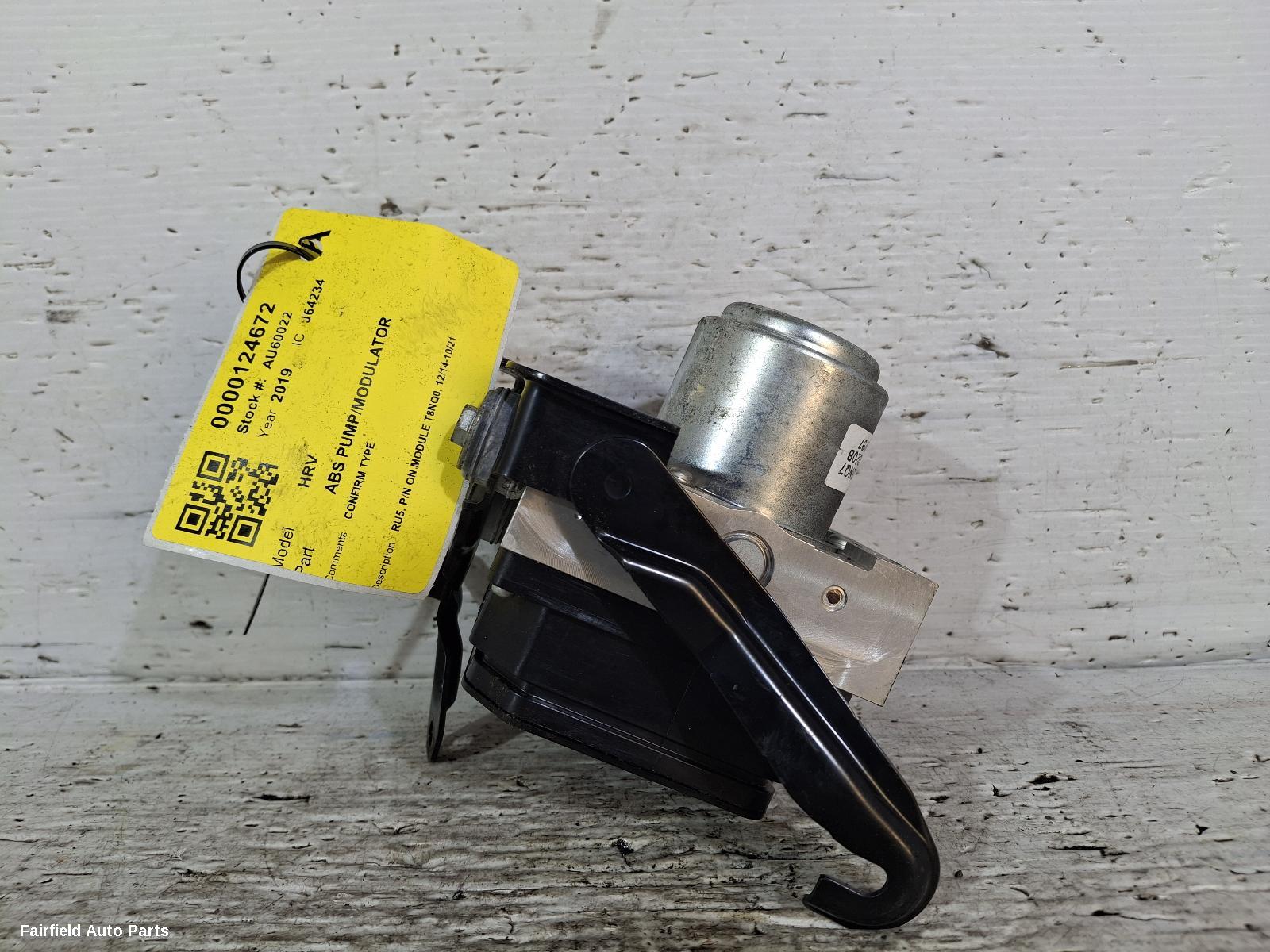 2014-2021 Honda Hrv Abs Pump Modulator