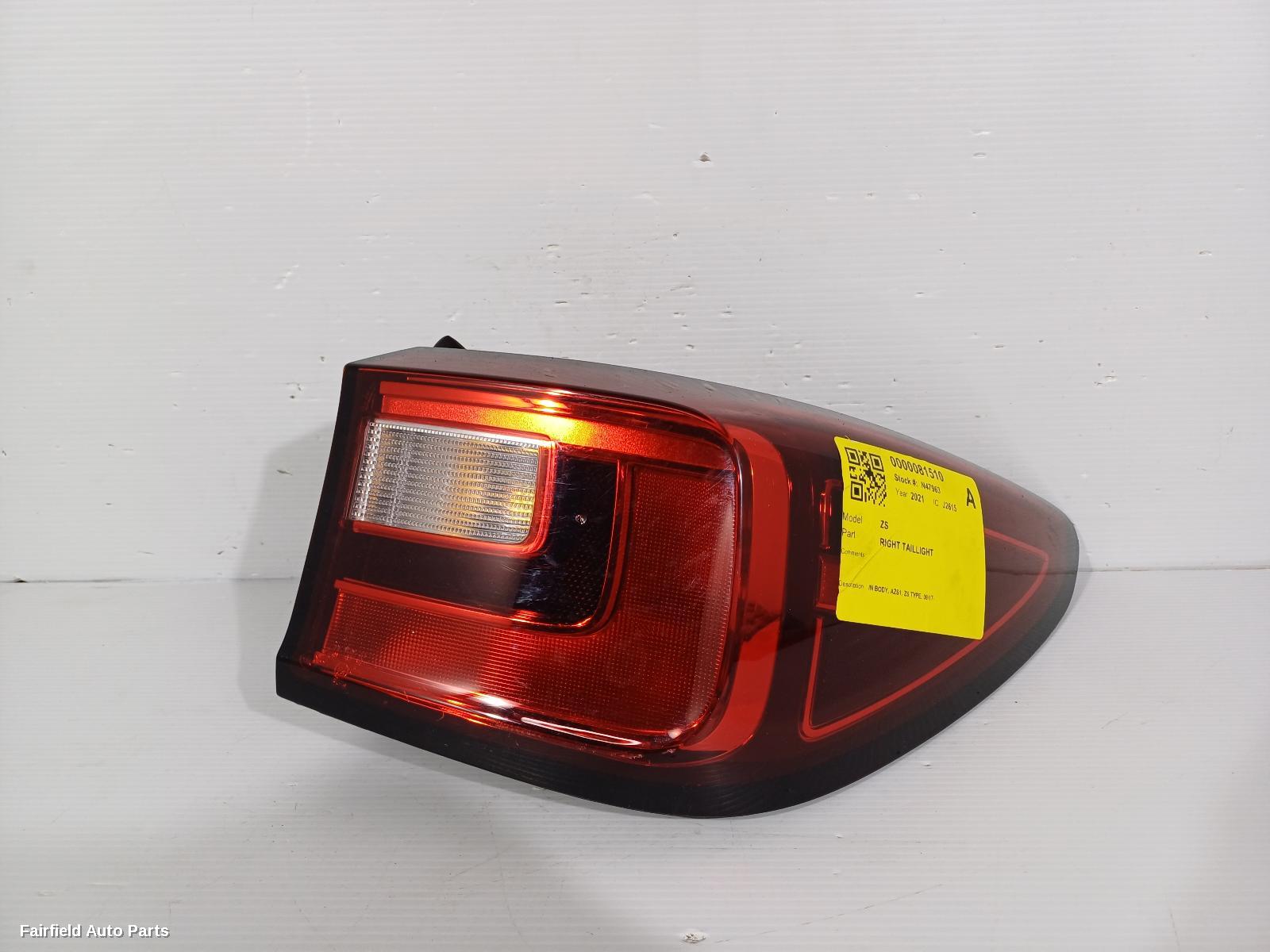 2017-2024 Mg Zs Right Taillight