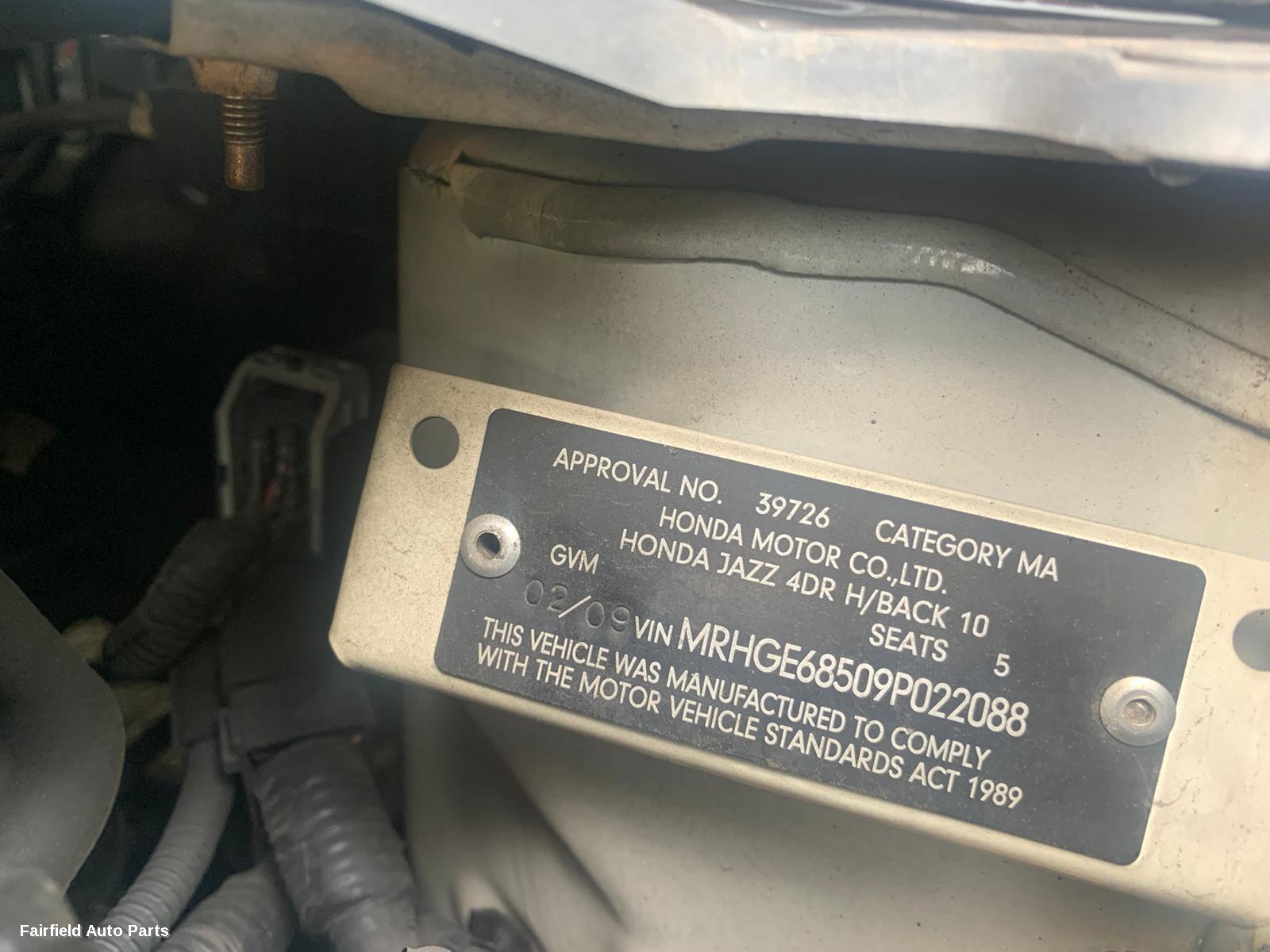 2009 Honda Jazz Right Door Mirror