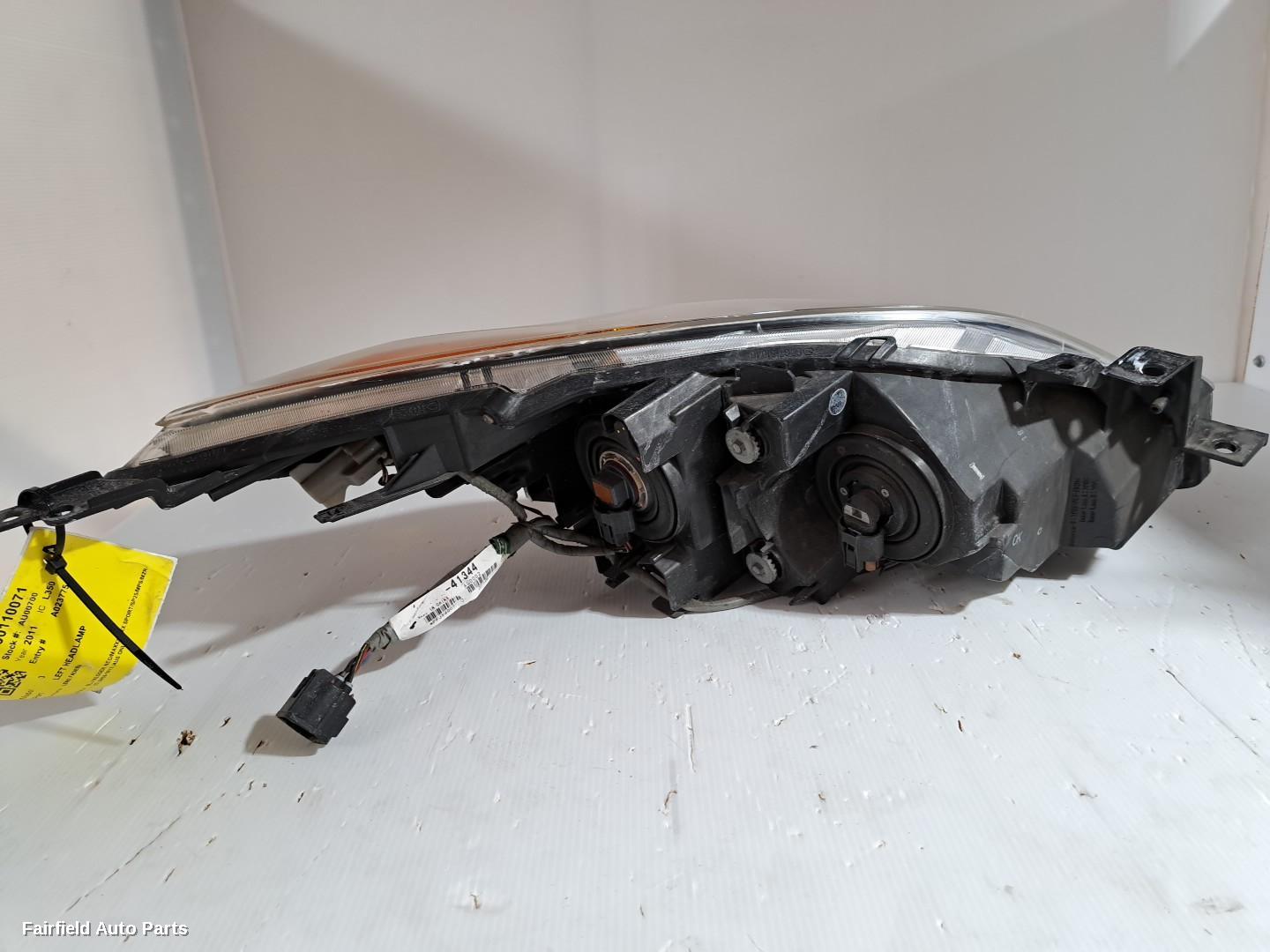 2009-2013 Mazda 3 Left Headlamp