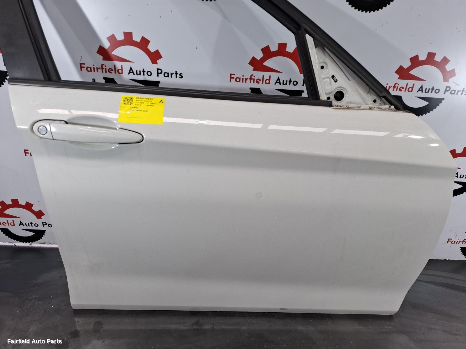 2011-2019 Bmw 1 Series Right Front Door