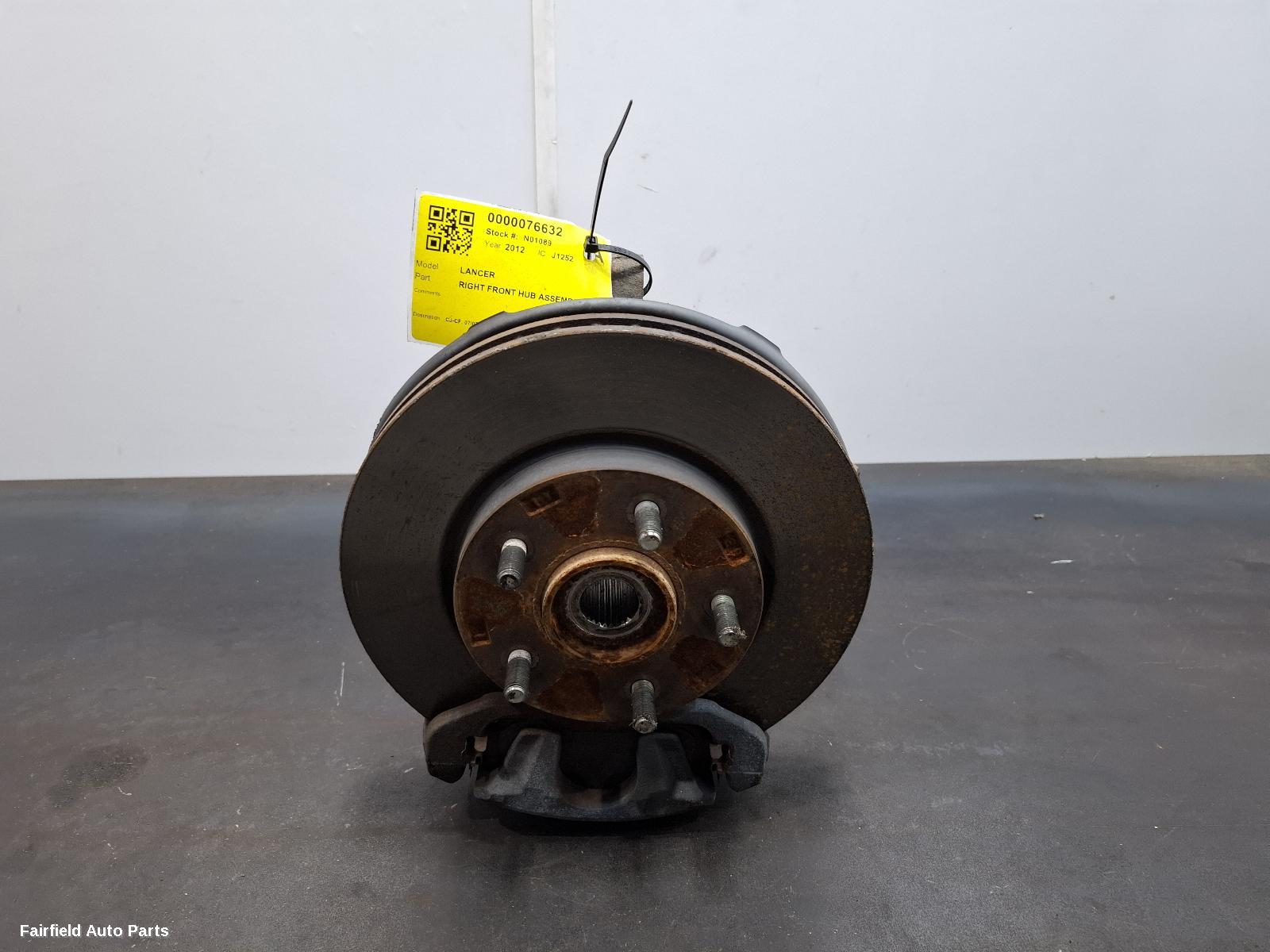 2007-2017 Mitsubishi Lancer Right Front Hub Assembly
