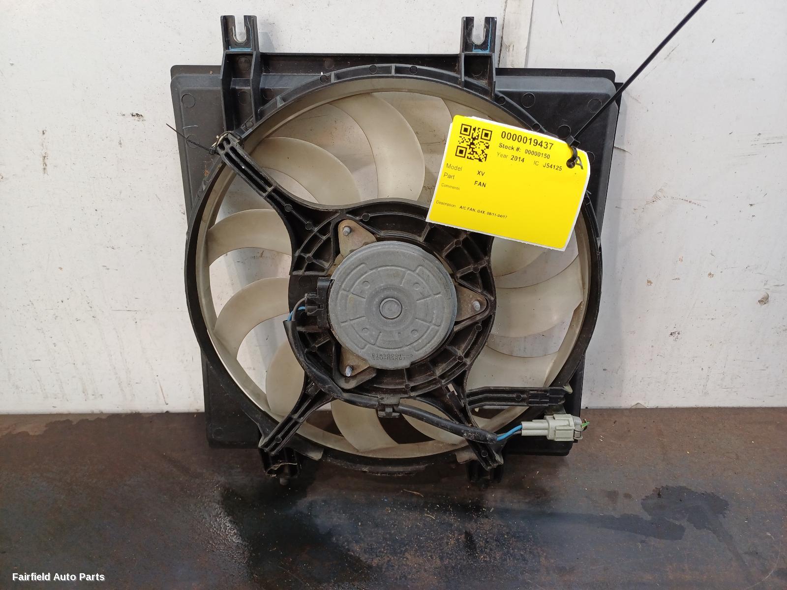 2011-2017 Subaru Xv Fan