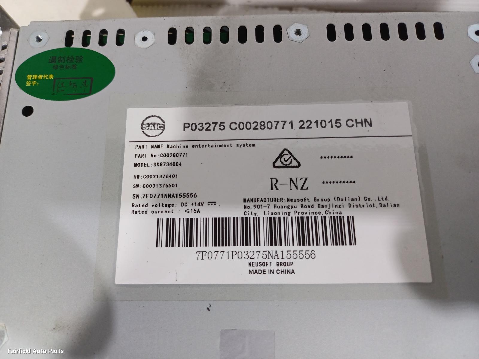 2017-2025 Ldv T60 Radio Cd Dvd Sat Tv