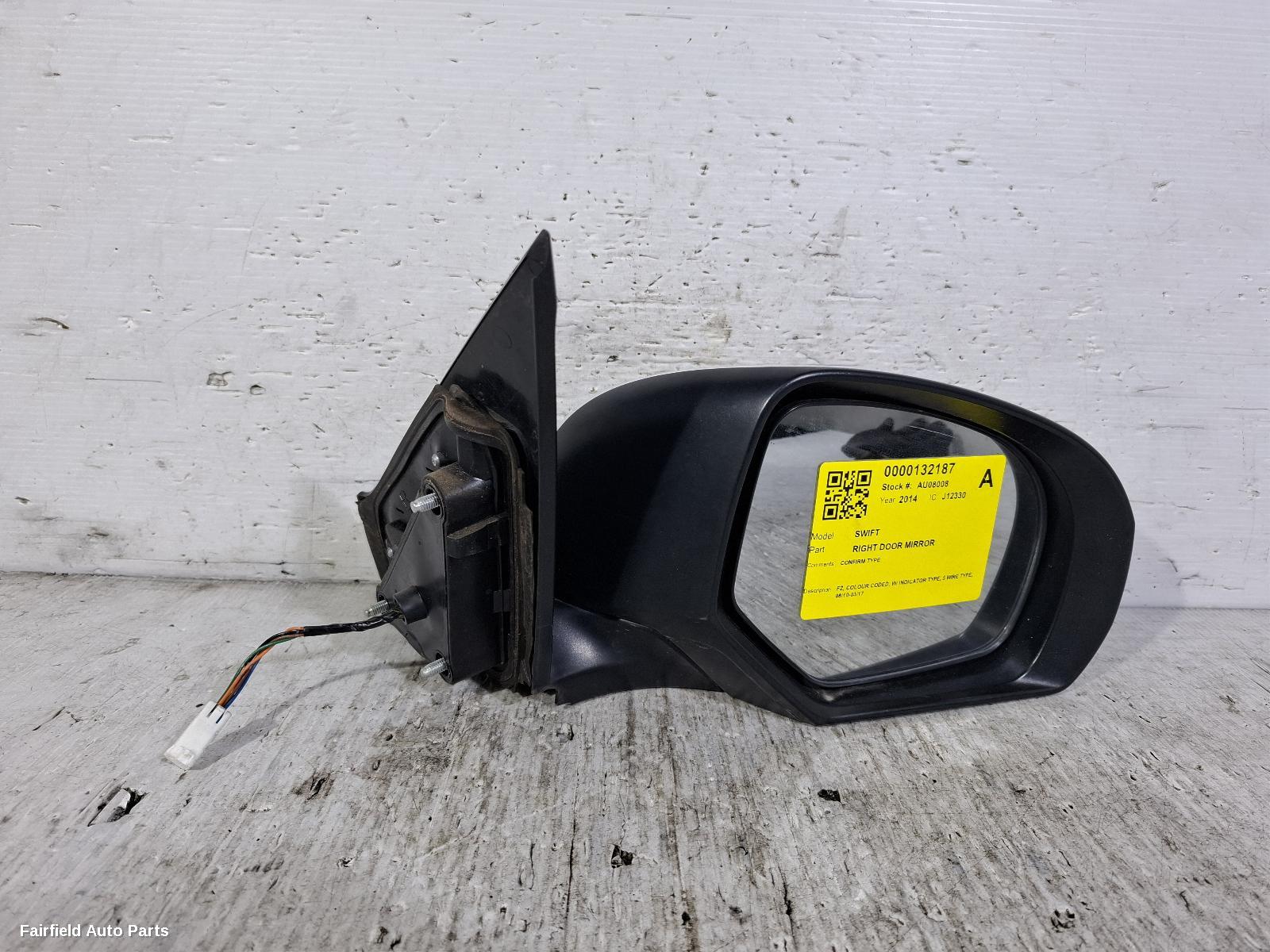 2010-2017 Suzuki Swift Right Door Mirror