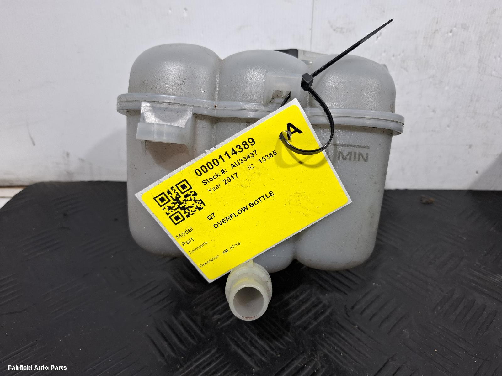 2015-2026 Audi Q7 Overflow Bottle