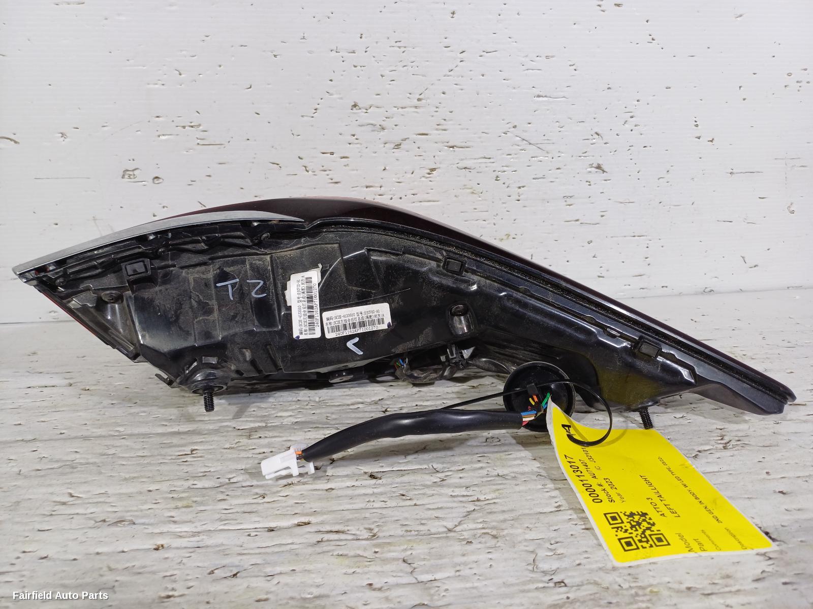 2022-2025 Byd Atto 3 Left Taillight