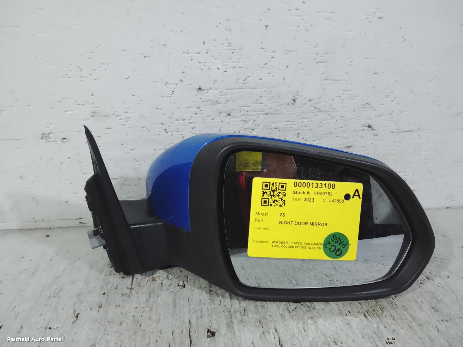 2017-2024 Mg Zs Right Door Mirror
