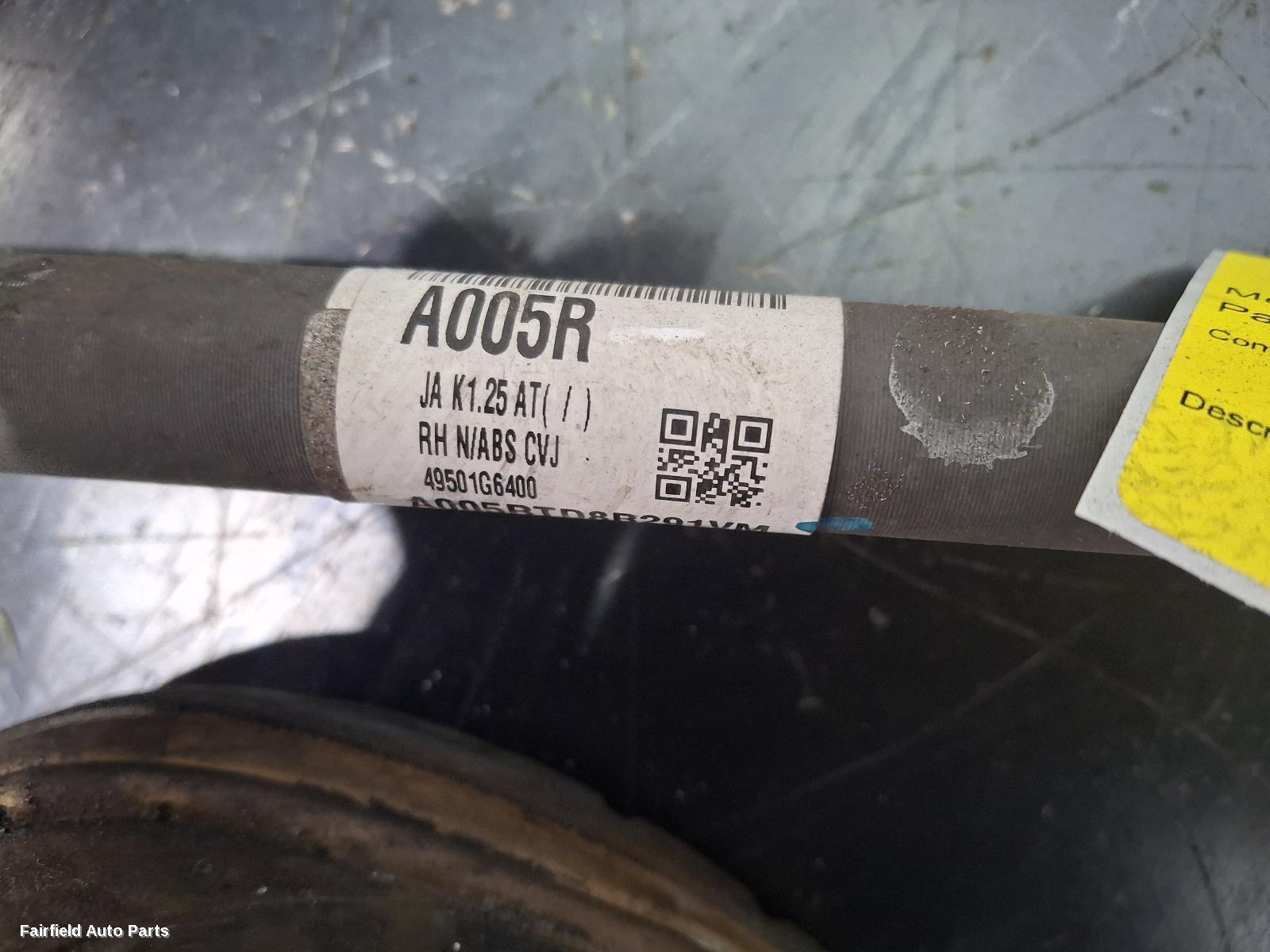2017-2025 Kia Picanto Right Driveshaft