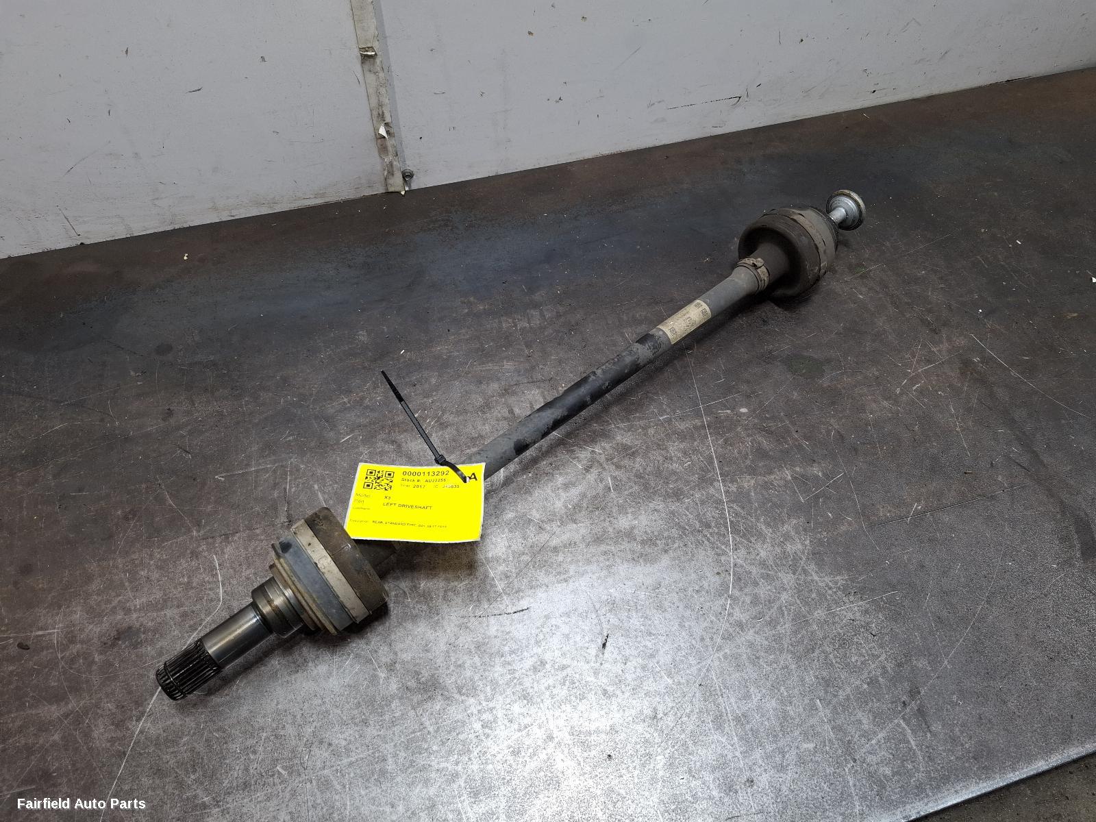 2017-2019 Bmw X3 Left Driveshaft