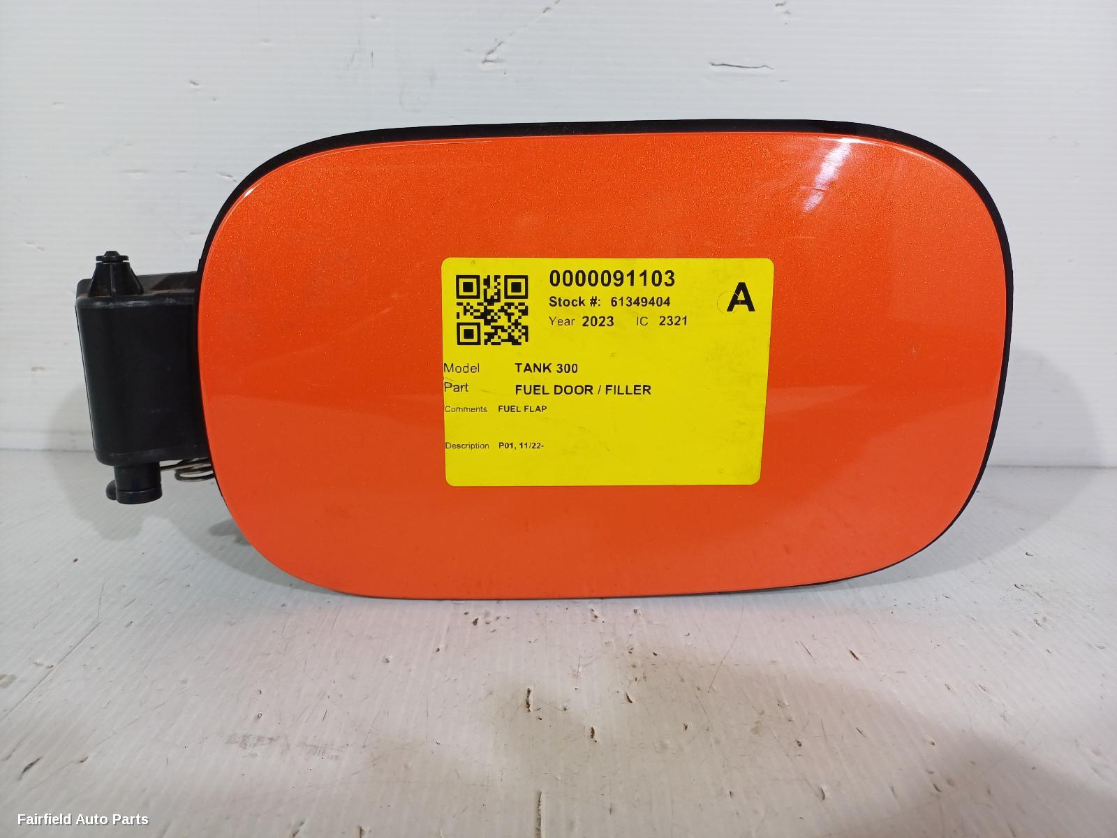 2022-2026 Great Wall Tank 300 Fuel Door Filler