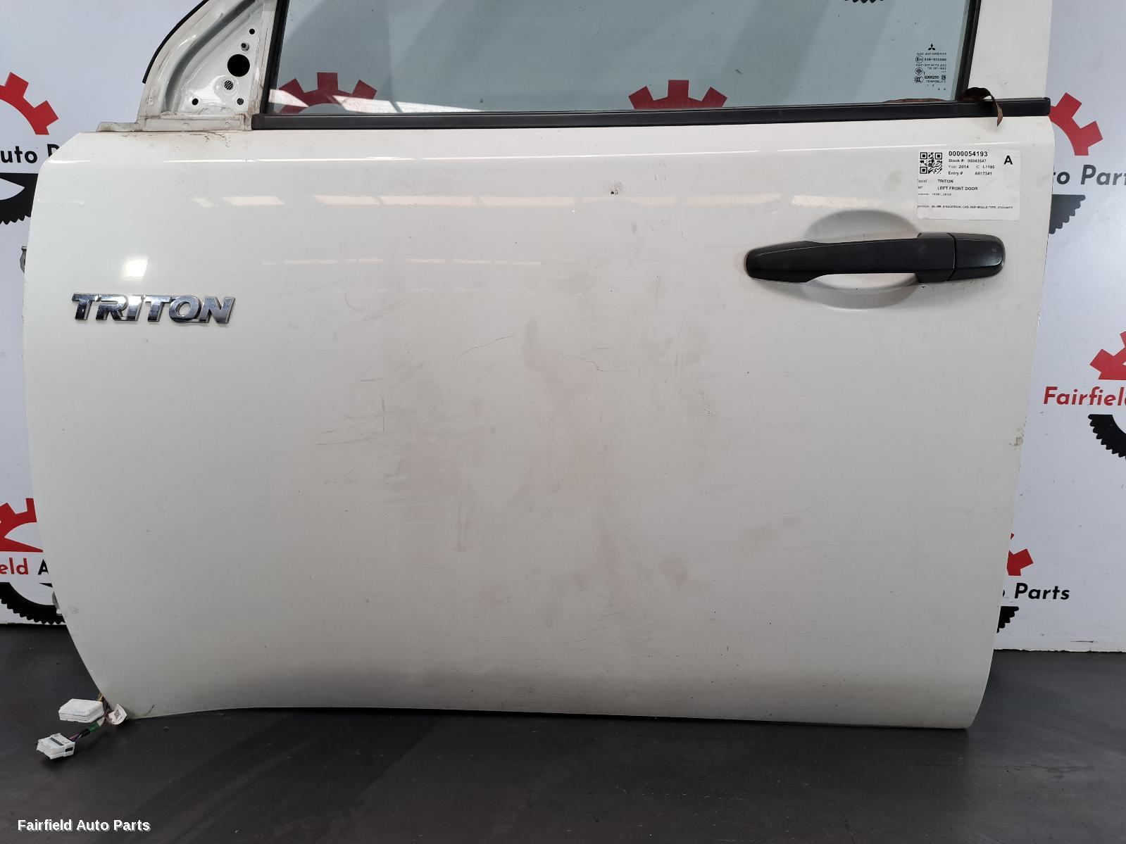 2006-2015 Mitsubishi Triton Left Front Door