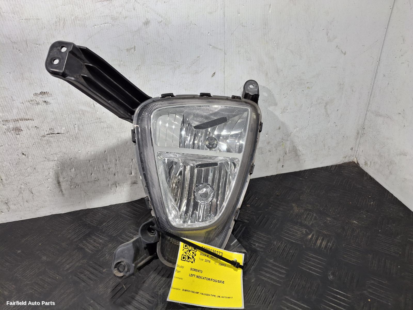 2015-2017 Kia Sorento Left Indicator Fog Side