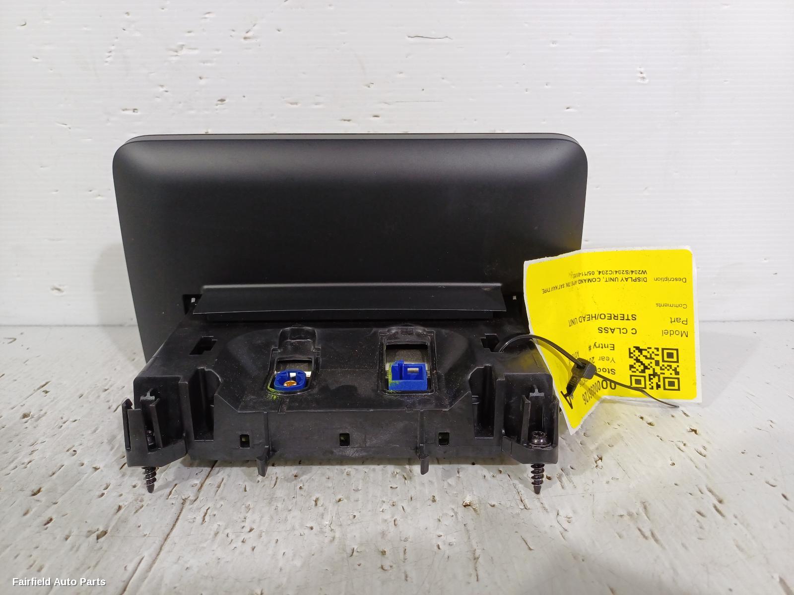 2011-2015 Mercedes C Class Radio Cd Dvd Sat Tv