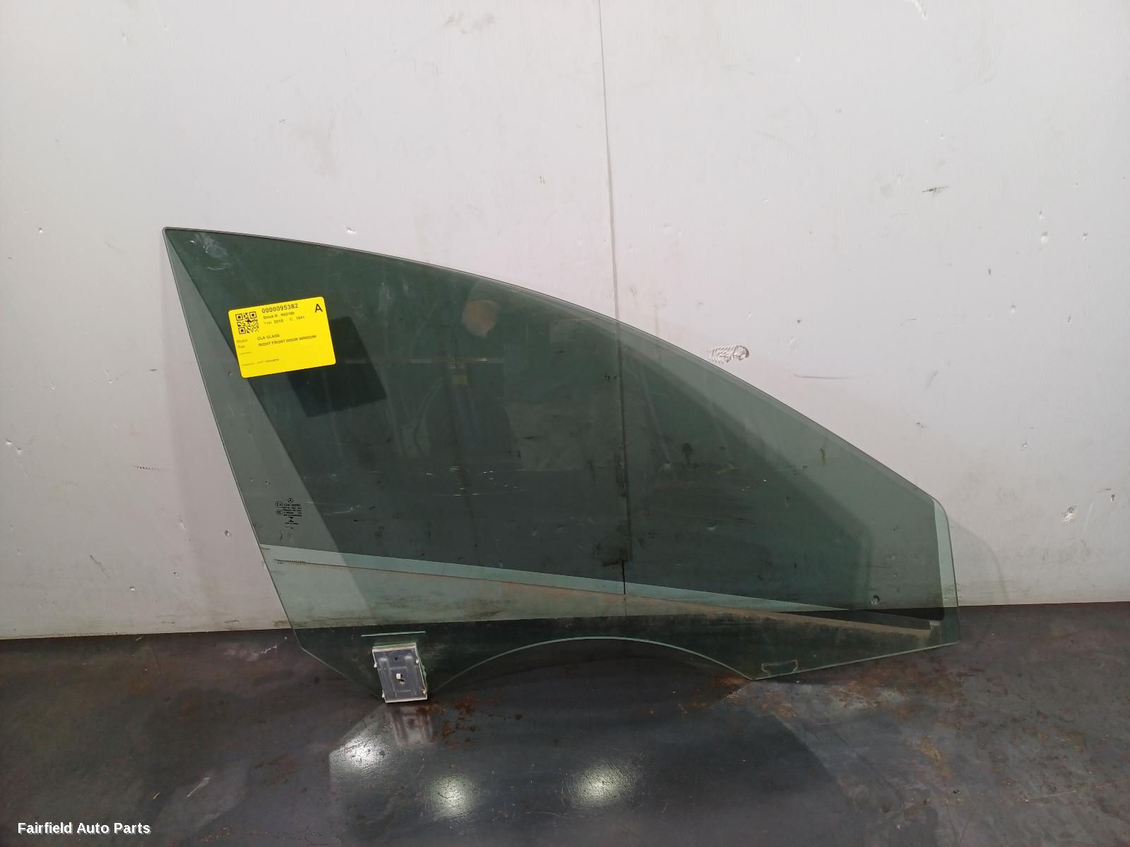 2013-2019 Mercedes Cla Class Right Front Door Window