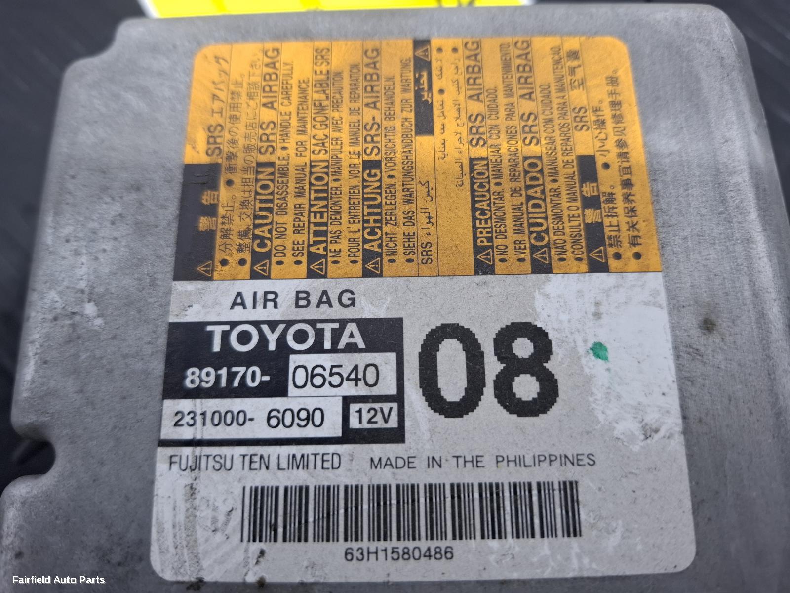 2011-2017 Toyota Camry Airbag Module Sensor