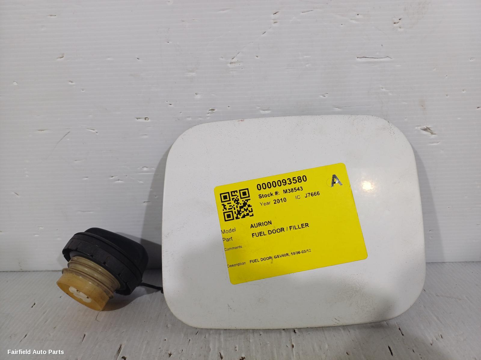 2006-2012 Toyota Aurion Fuel Door Filler