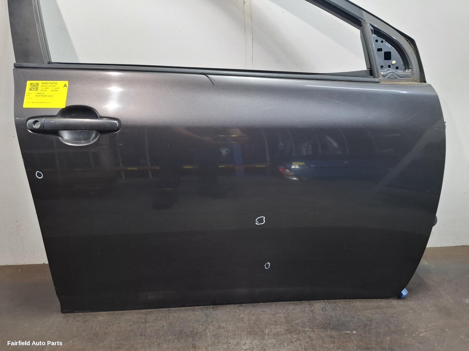 2007-2013 Toyota Corolla Right Front Door