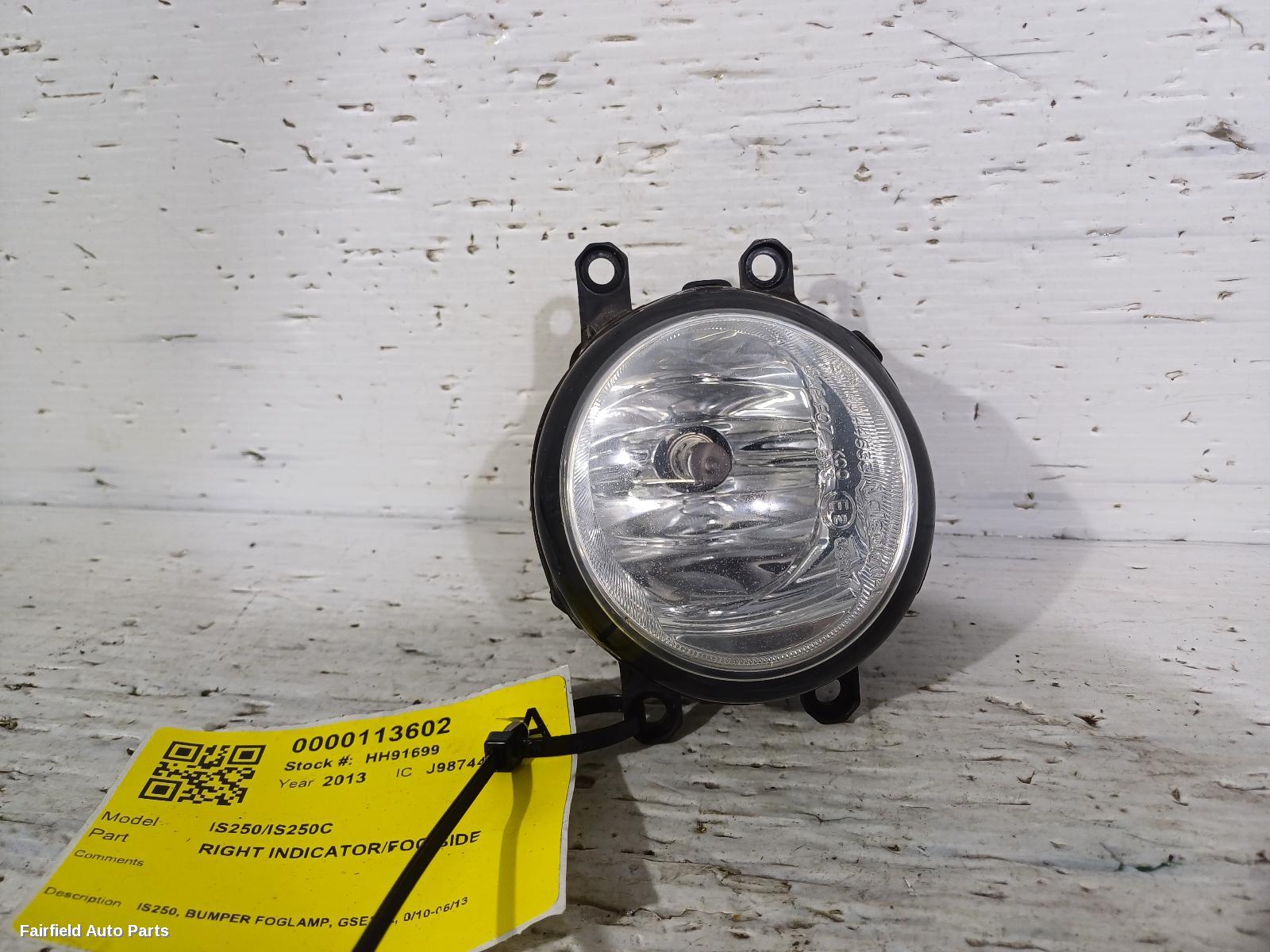 2010-2013 Lexus Is250/is250c Right Indicator Fog Side