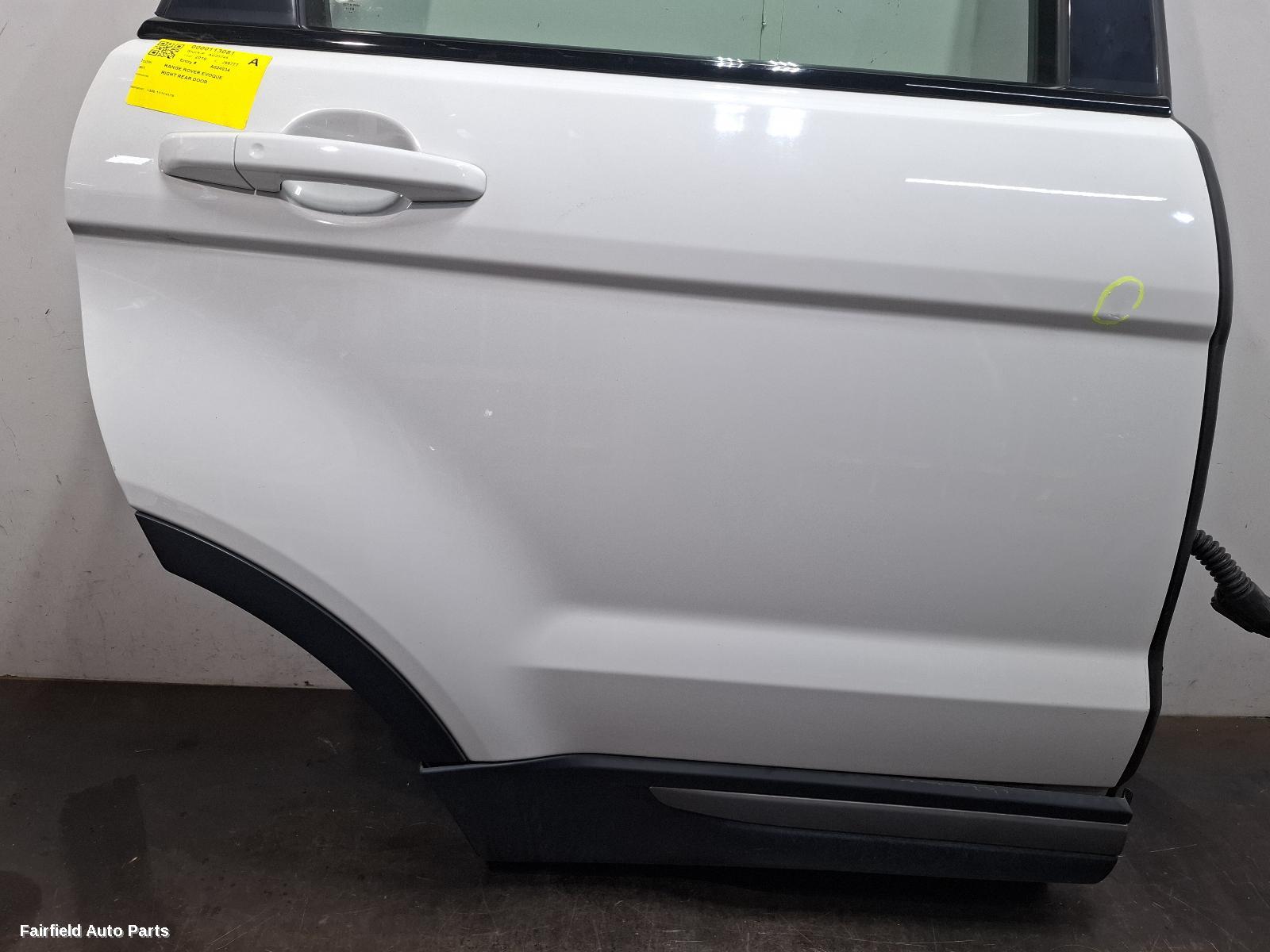 2011-2019 Land Rover Rangerover Evoque Right Rear Door Sliding