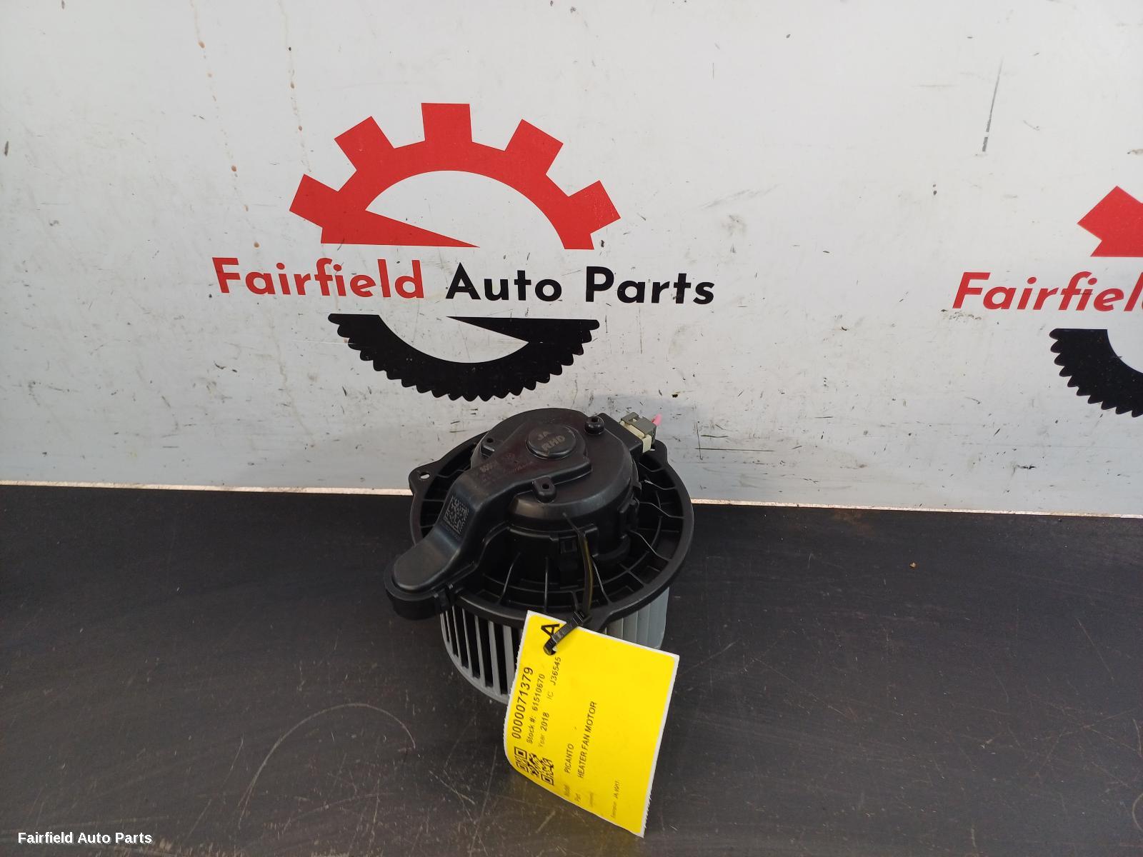 2017-2026 Kia Picanto Heater Fan Motor