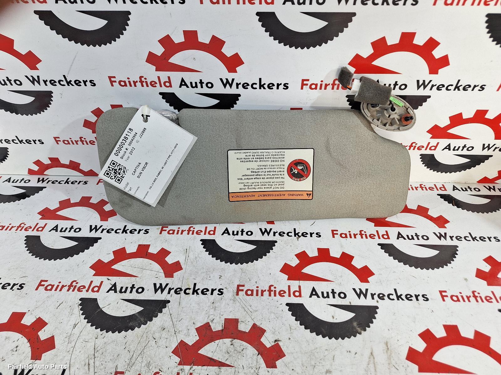 2011-2018 Holden Captiva Sunvisor