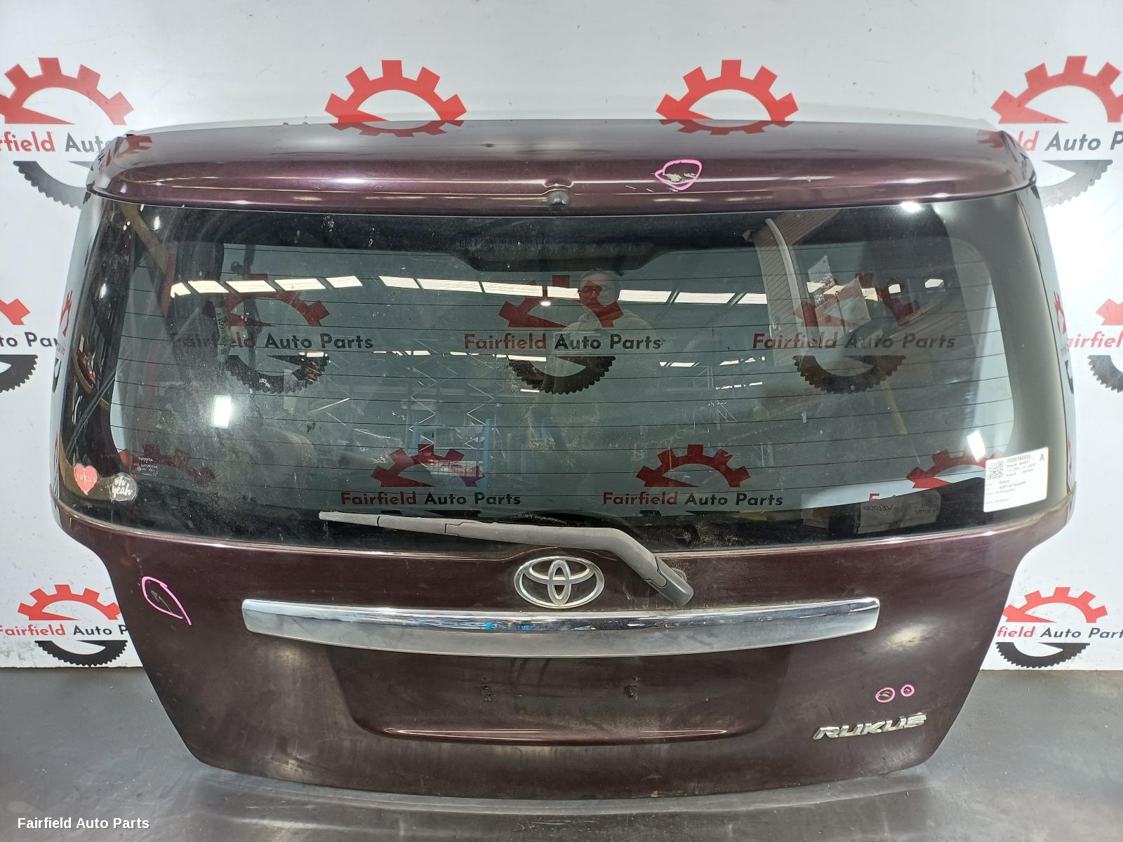 2007-2015 Toyota Rukus Bootlid Tailgate