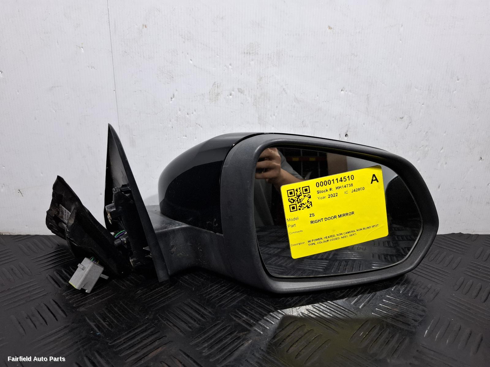 2017-2024 Mg Zs Right Door Mirror