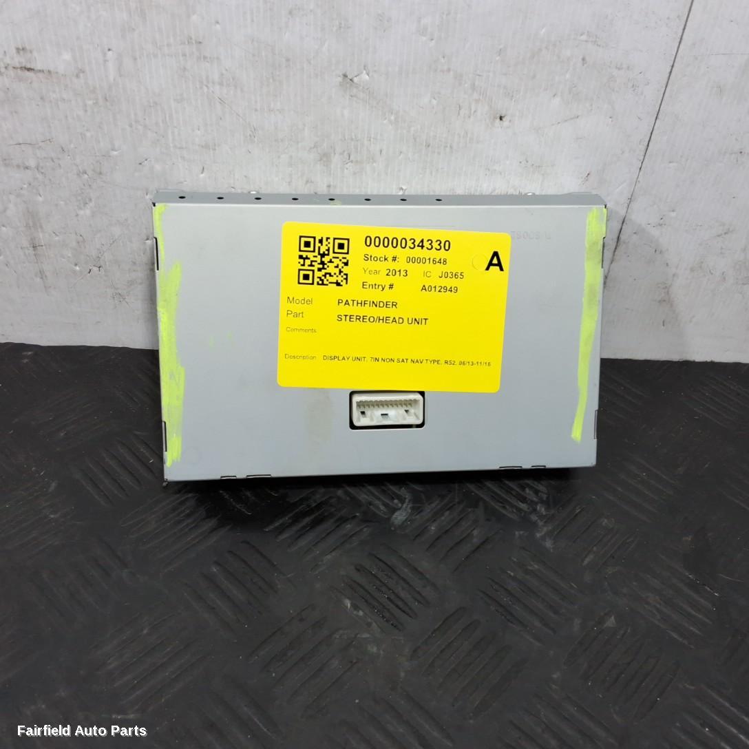 2013-2016 Nissan Pathfinder Radio Cd Dvd Sat Tv
