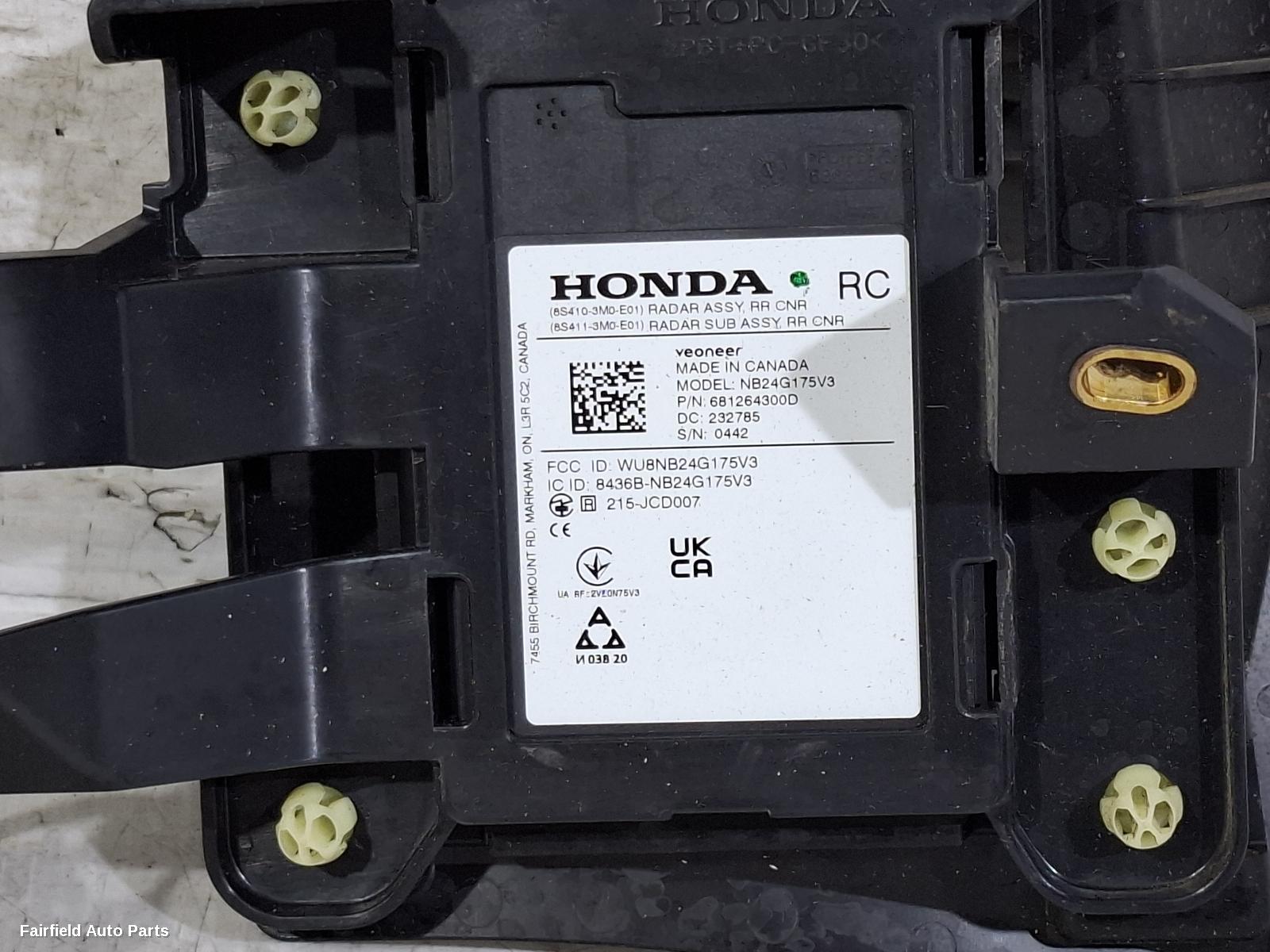 2021-2025 Honda Hrv Reverse Camera