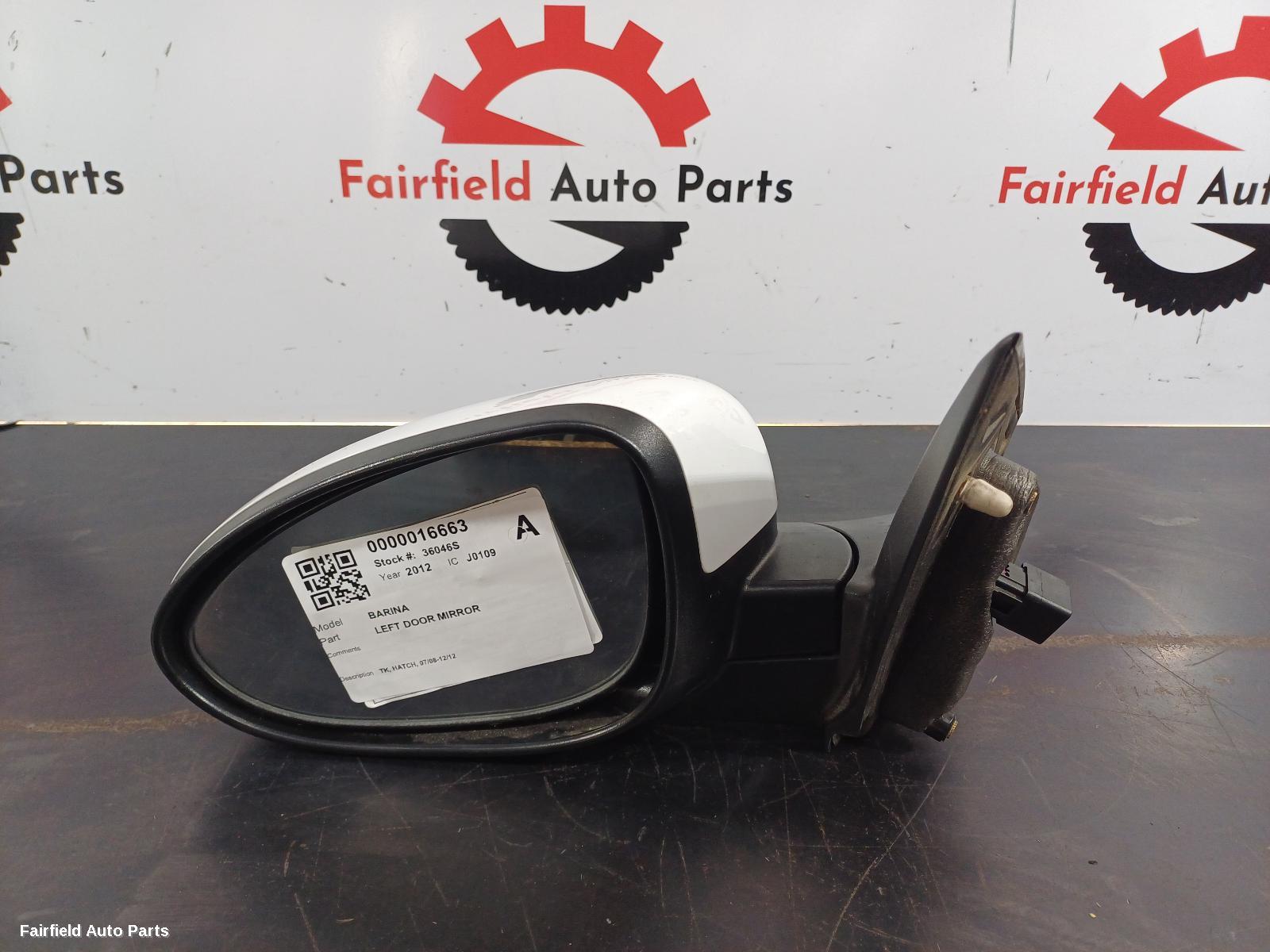 2012 Holden Barina Left Door Mirror