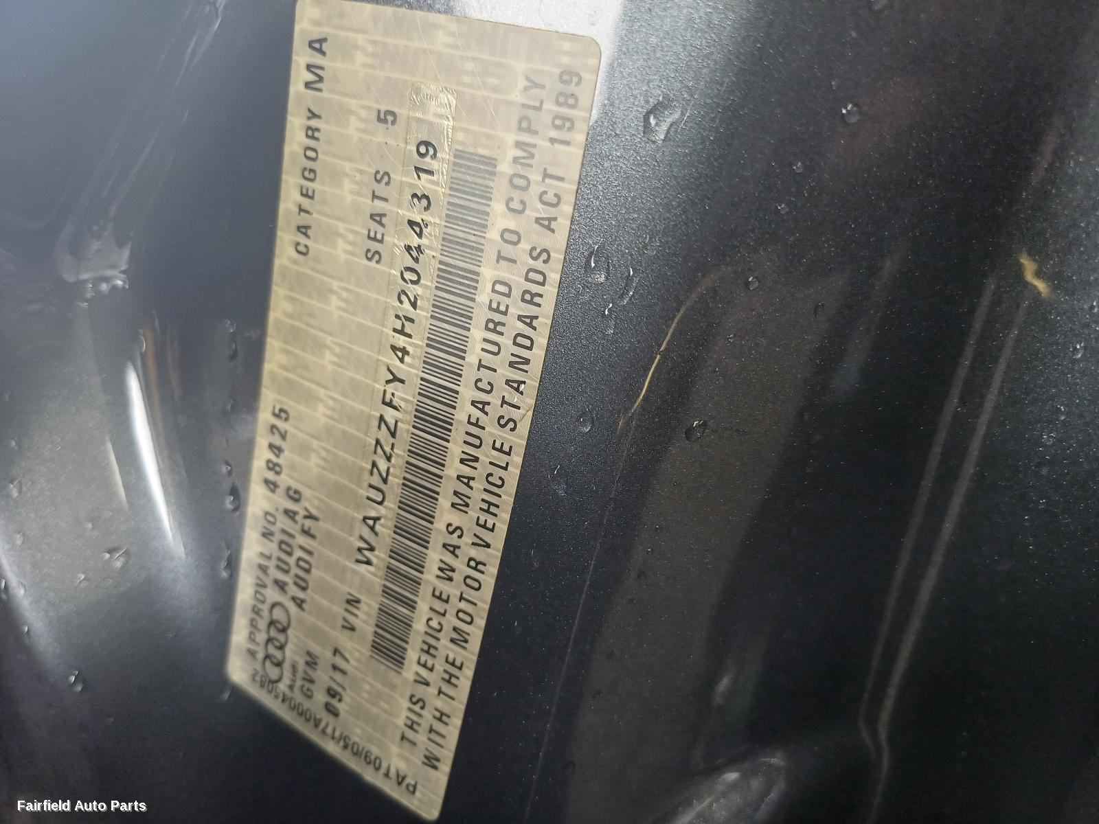 2017 Audi Q5 Differential Centre