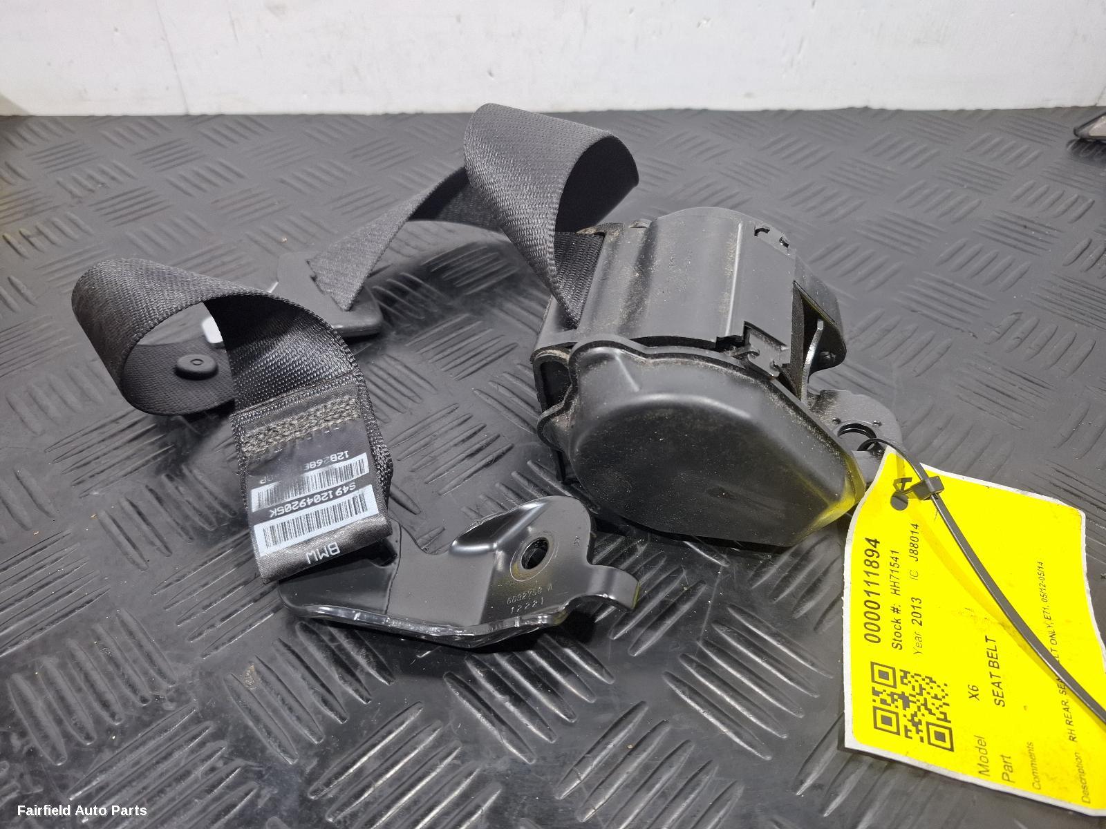 2012-2014 Bmw X6 Seatbelt Stalk