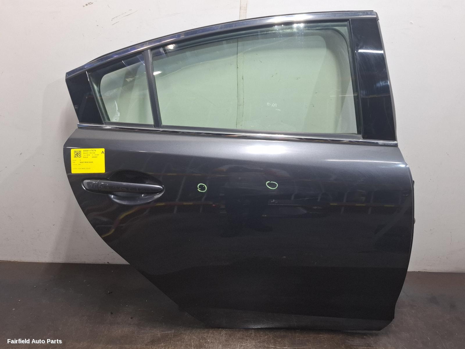 2012-2024 Mazda 6 Right Rear Door Sliding