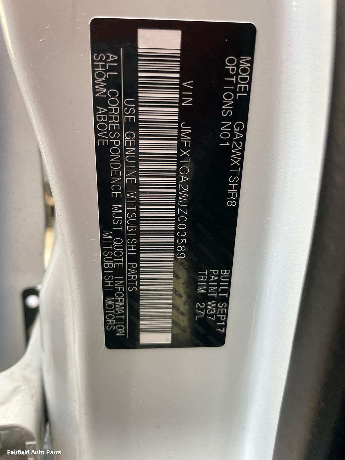 2017-2019 Mitsubishi Asx Radio Cd Dvd Sat Tv