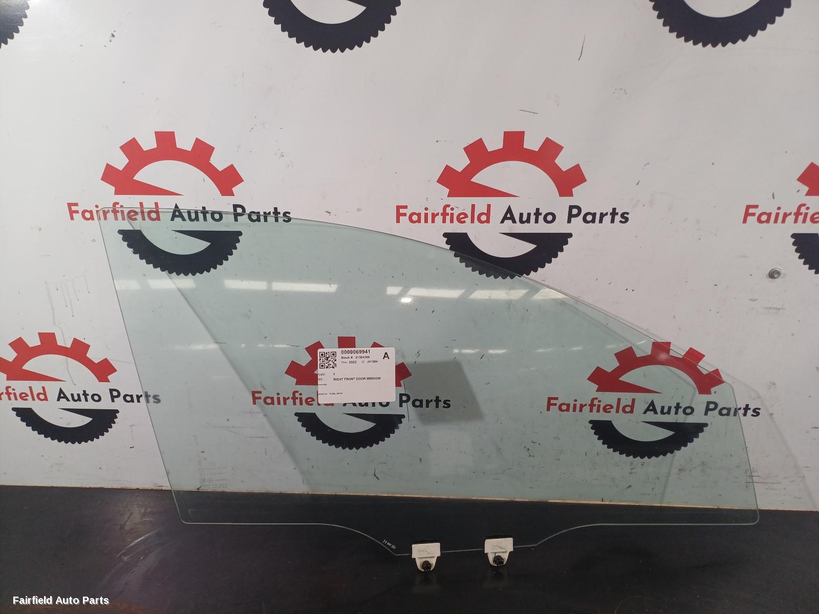 2014-2026 Mazda 2 Right Front Door Window