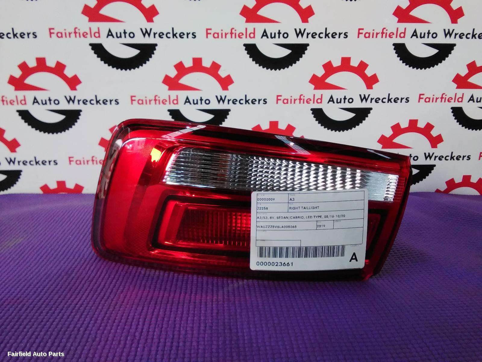 2016-2020 Audi A3 Right Taillight